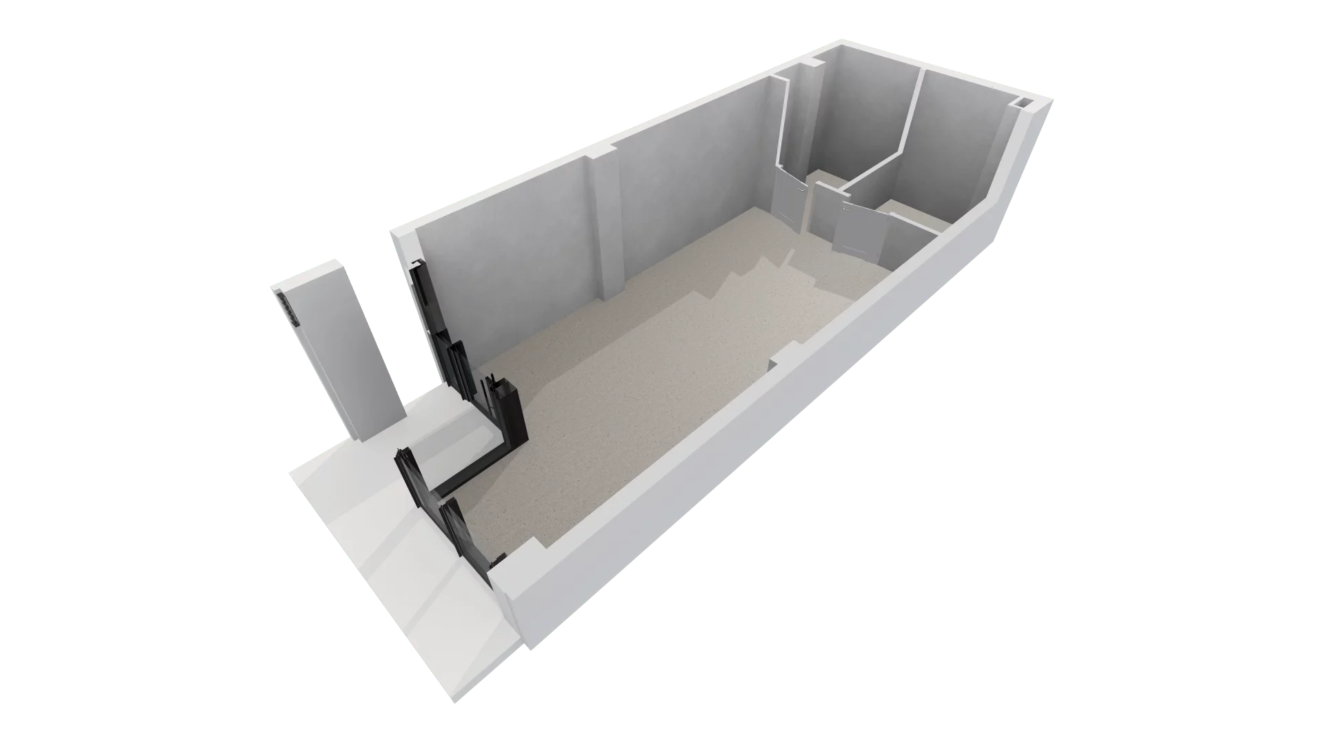 Lokal użytkowy 48,64 m², oferta nr G/U12, DOKI Living -  lokale usługowe, Gdańsk, Śródmieście, ul. Aleja Doki