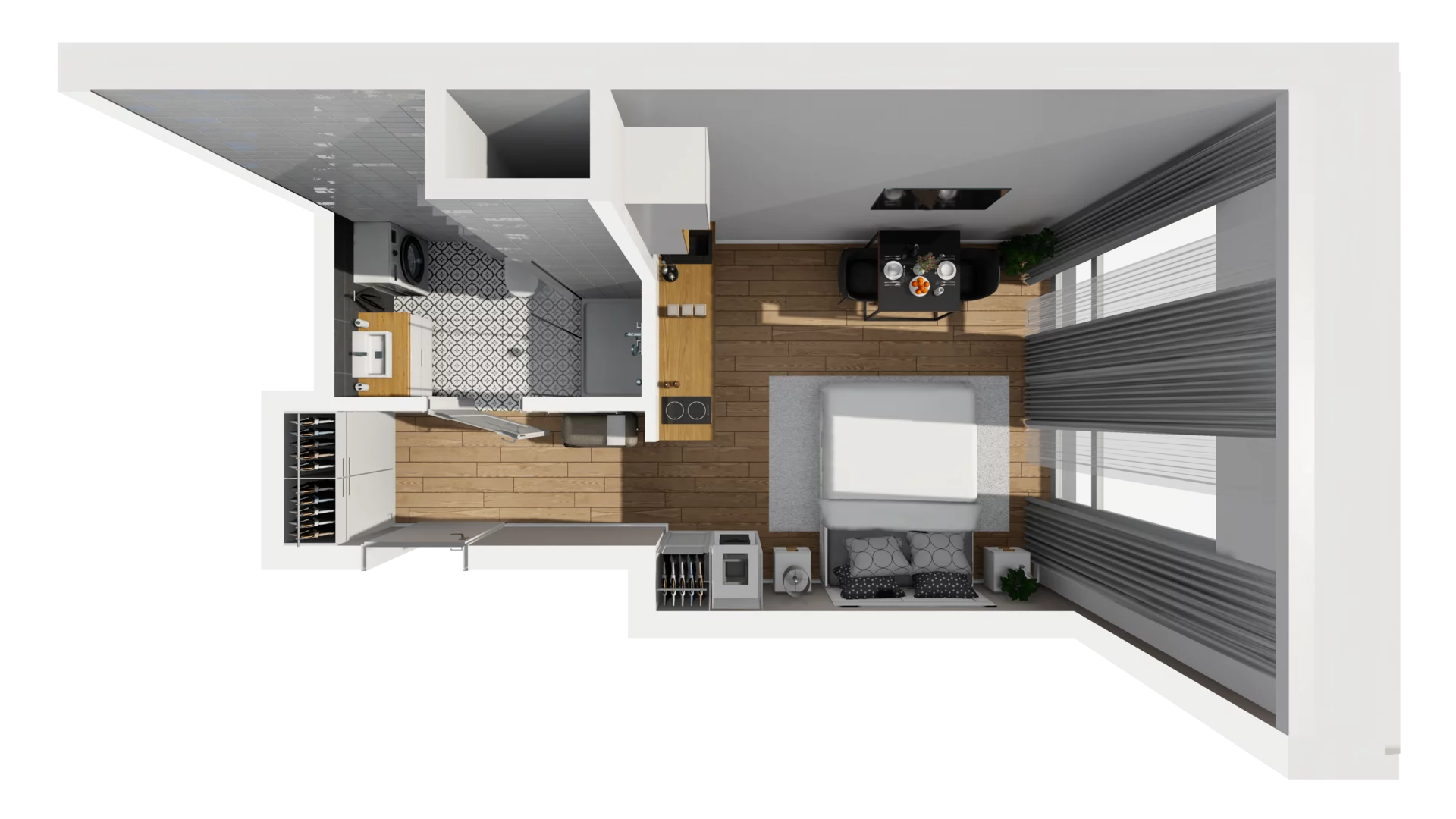 Lokal użytkowy 22,79 m², oferta nr B/2, Jaskółcza - lokale usługowe, Gdańsk, Śródmieście, Dolne Miasto, ul. Jaskółcza