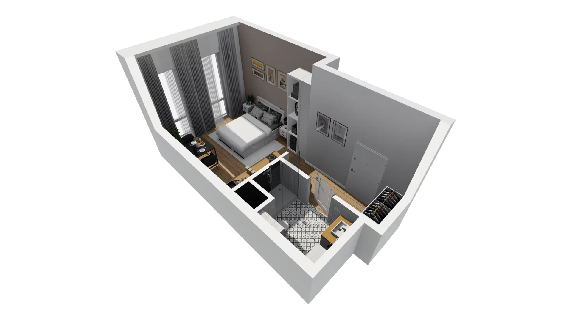 Lokal użytkowy 22,79 m², oferta nr B/2, Jaskółcza - lokale usługowe, Gdańsk, Śródmieście, Dolne Miasto, ul. Jaskółcza