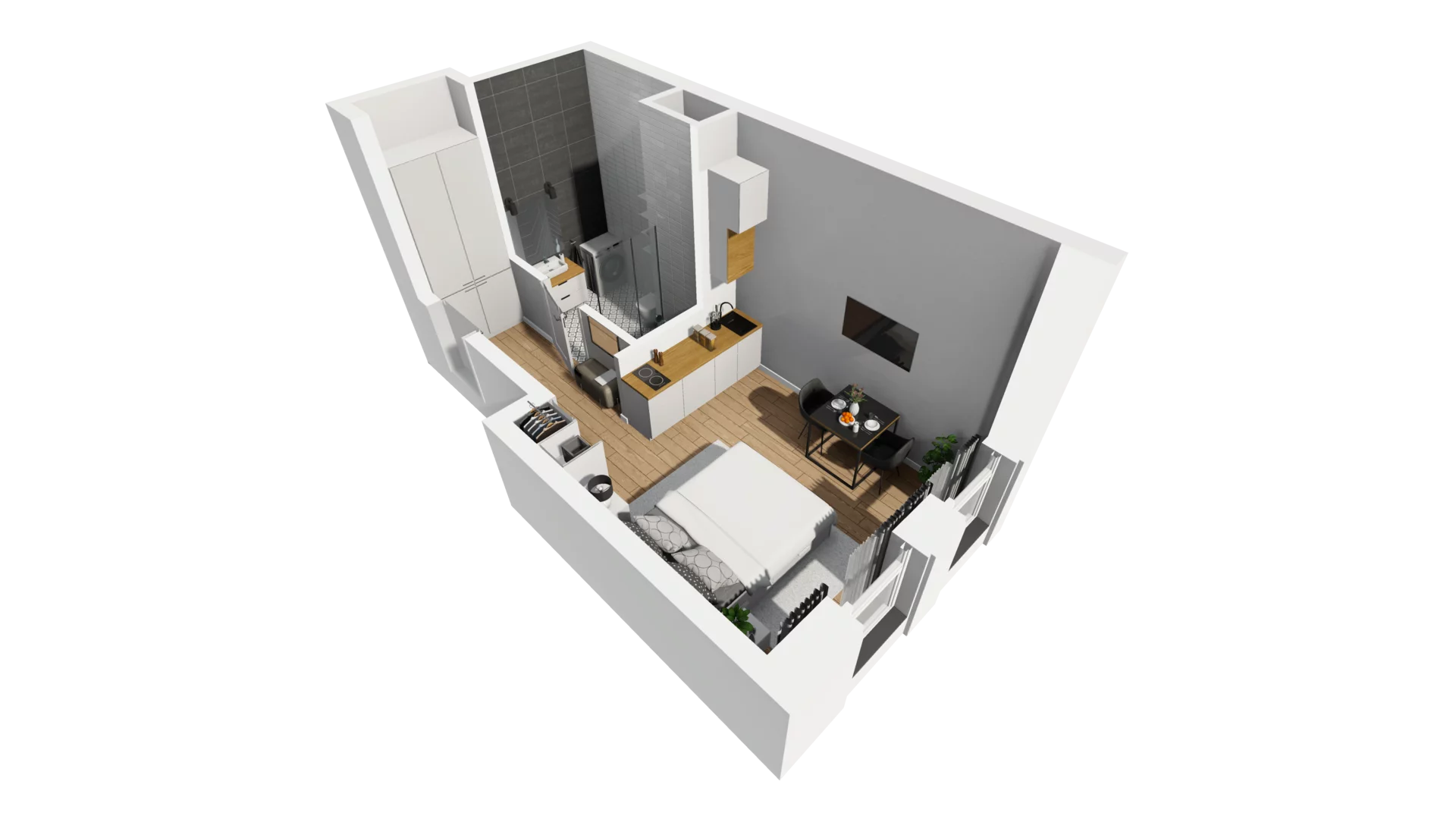 Lokal użytkowy 22,79 m², oferta nr B/2, Jaskółcza - lokale usługowe, Gdańsk, Śródmieście, Dolne Miasto, ul. Jaskółcza