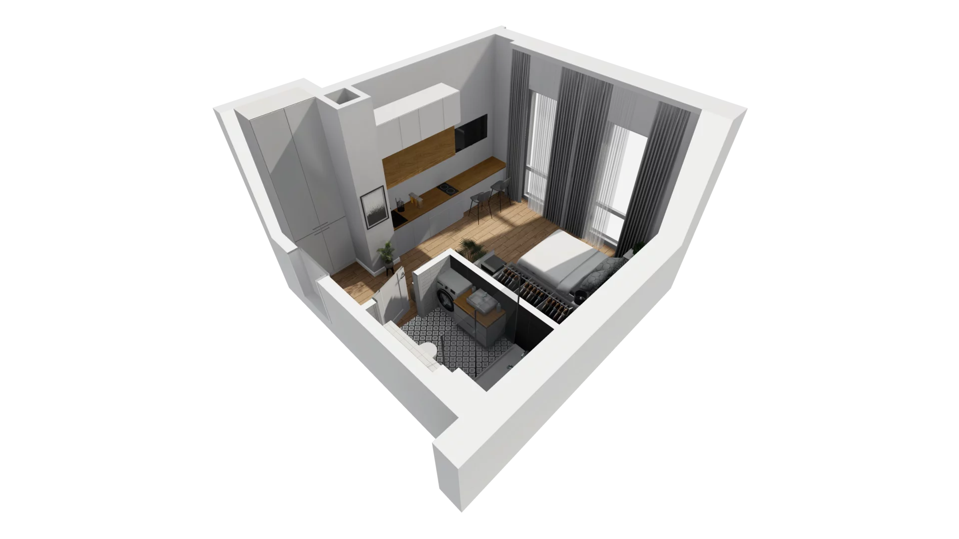 Lokal użytkowy 24,78 m², oferta nr B/3, Jaskółcza - lokale usługowe, Gdańsk, Śródmieście, Dolne Miasto, ul. Jaskółcza