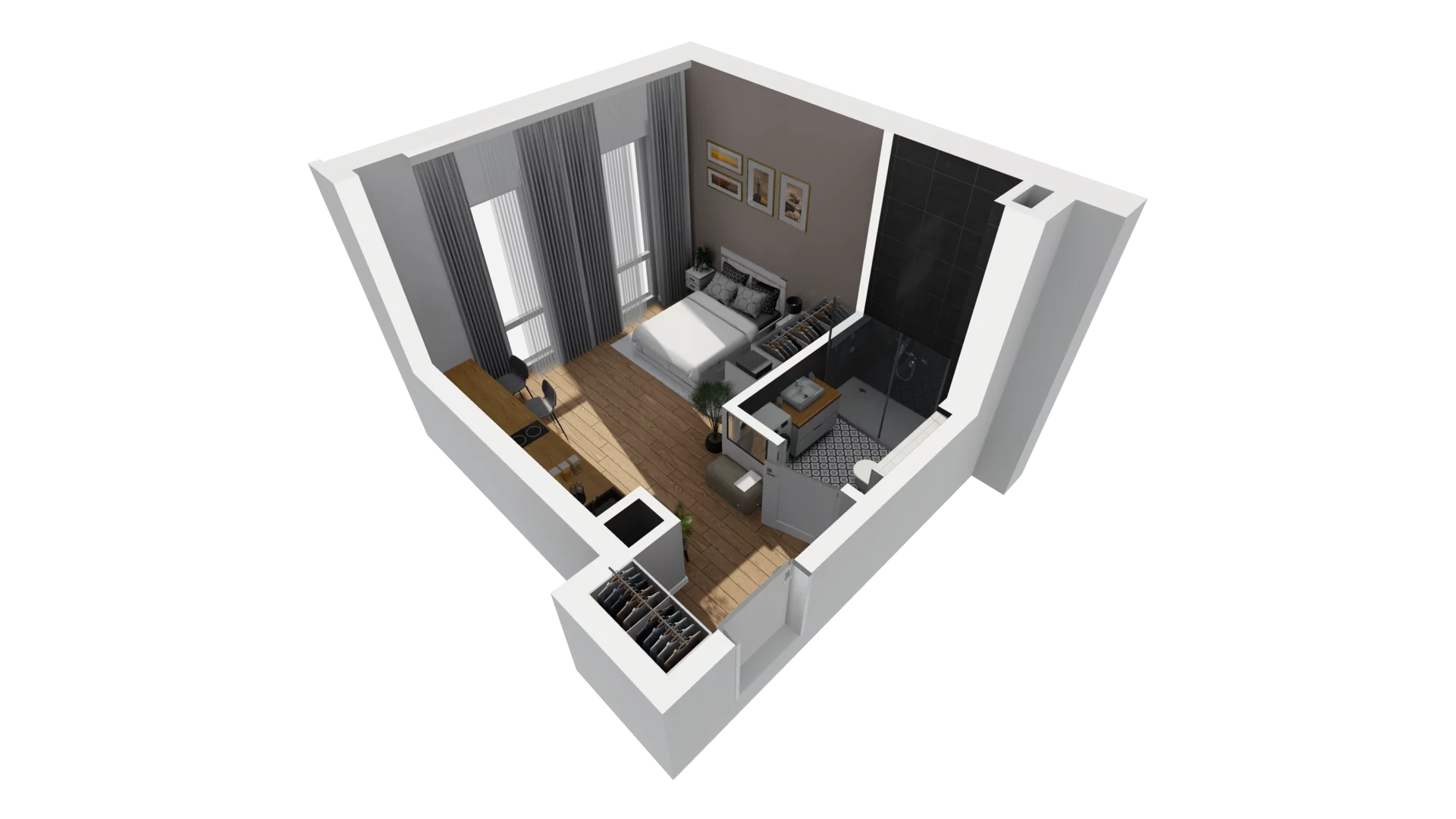 Lokal użytkowy 24,78 m², oferta nr B/3, Jaskółcza - lokale usługowe, Gdańsk, Śródmieście, Dolne Miasto, ul. Jaskółcza