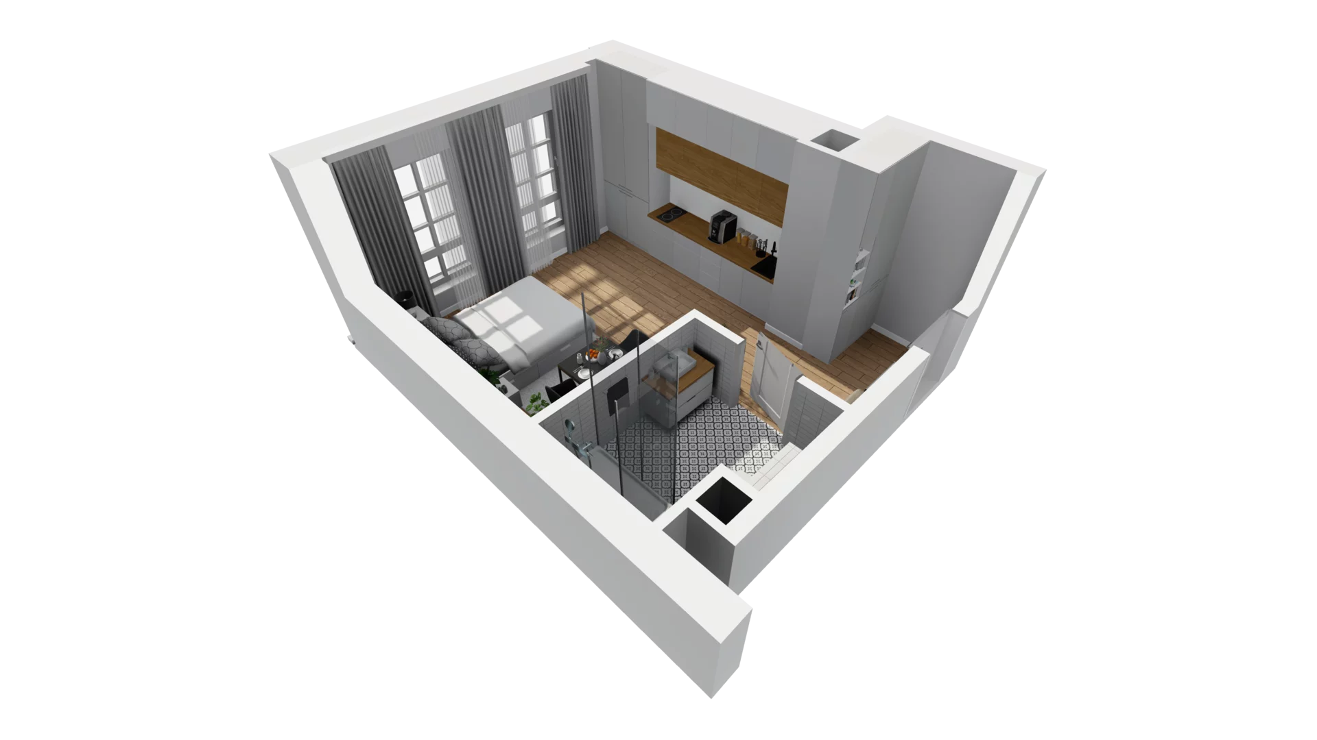 Lokal użytkowy 28,92 m², oferta nr B/4, Jaskółcza - lokale usługowe, Gdańsk, Śródmieście, Dolne Miasto, ul. Jaskółcza
