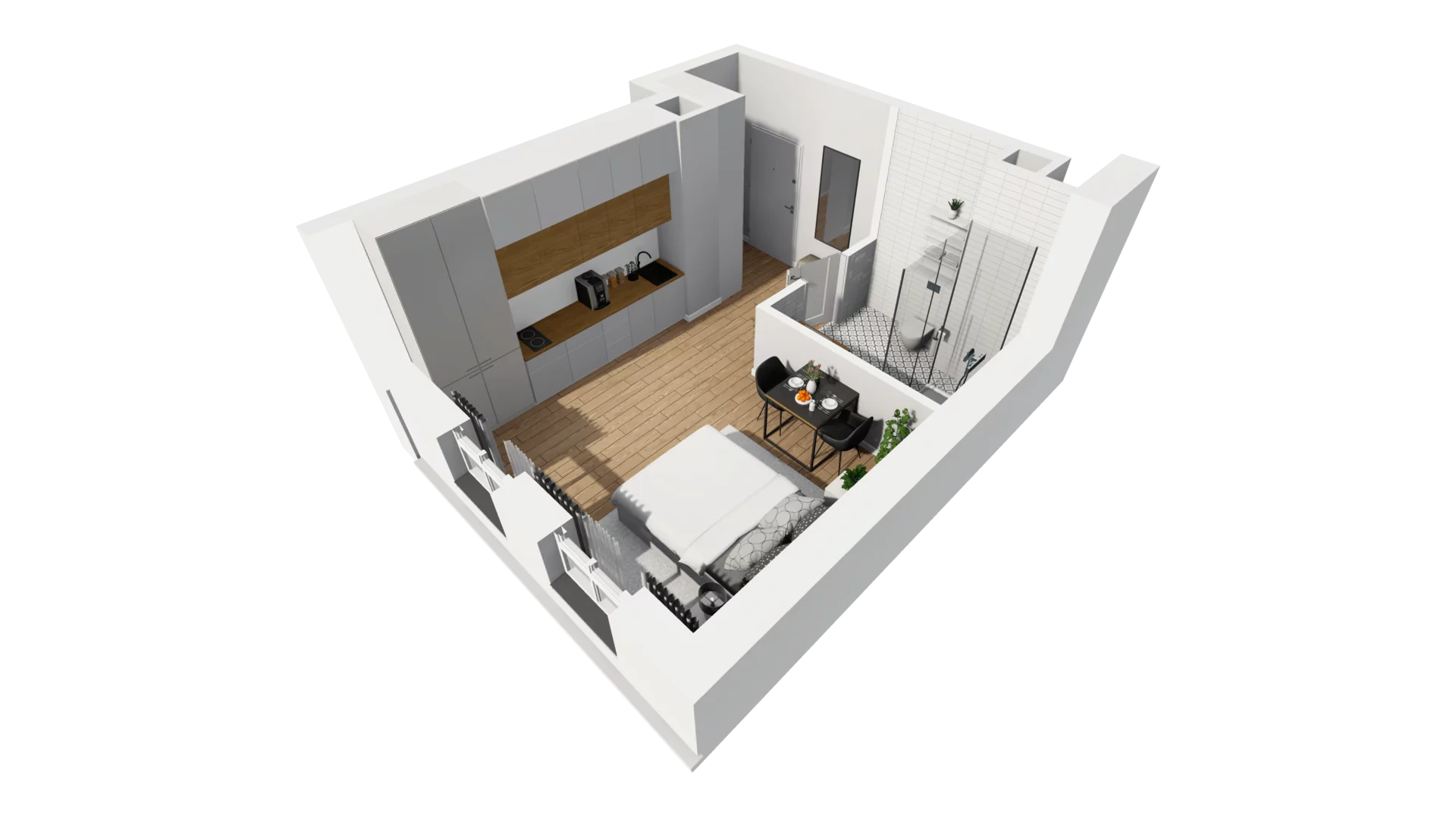 Lokal użytkowy 28,92 m², oferta nr B/4, Jaskółcza - lokale usługowe, Gdańsk, Śródmieście, Dolne Miasto, ul. Jaskółcza