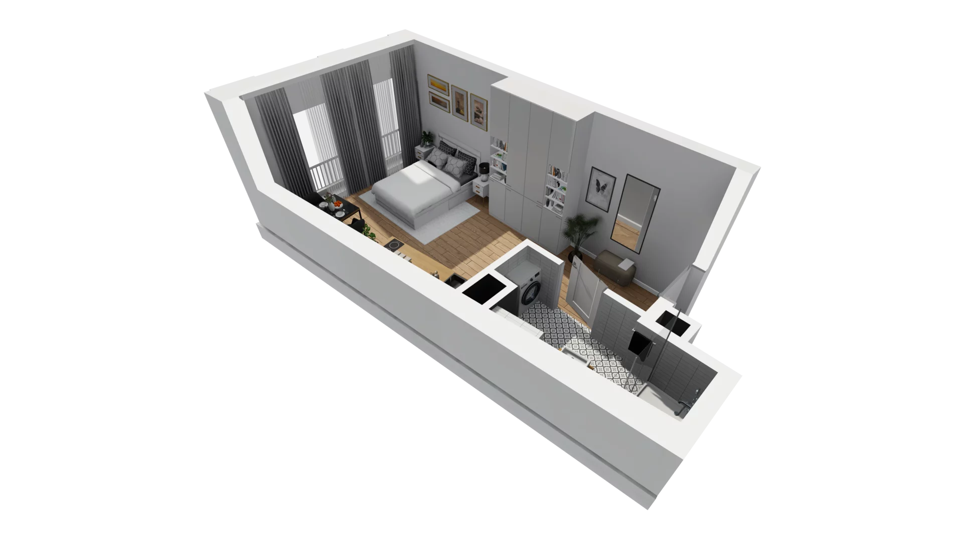 Lokal użytkowy 26,29 m², oferta nr B/6, Jaskółcza - lokale usługowe, Gdańsk, Śródmieście, Dolne Miasto, ul. Jaskółcza