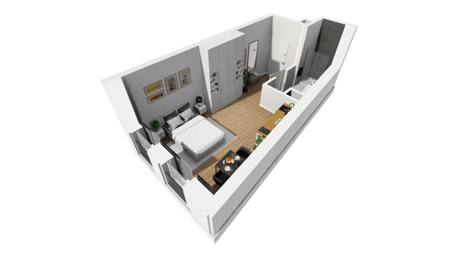 Lokal użytkowy 26,29 m², oferta nr B/6, Jaskółcza - lokale usługowe, Gdańsk, Śródmieście, Dolne Miasto, ul. Jaskółcza
