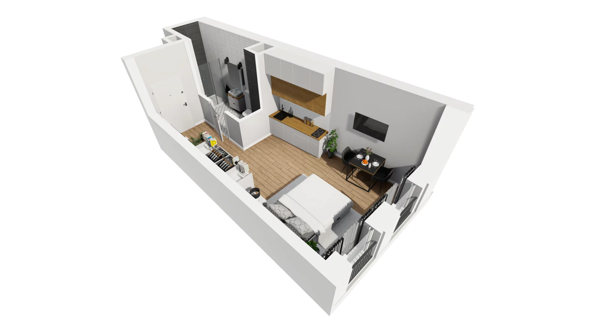 Lokal użytkowy 26,29 m², oferta nr B/6, Jaskółcza - lokale usługowe, Gdańsk, Śródmieście, Dolne Miasto, ul. Jaskółcza