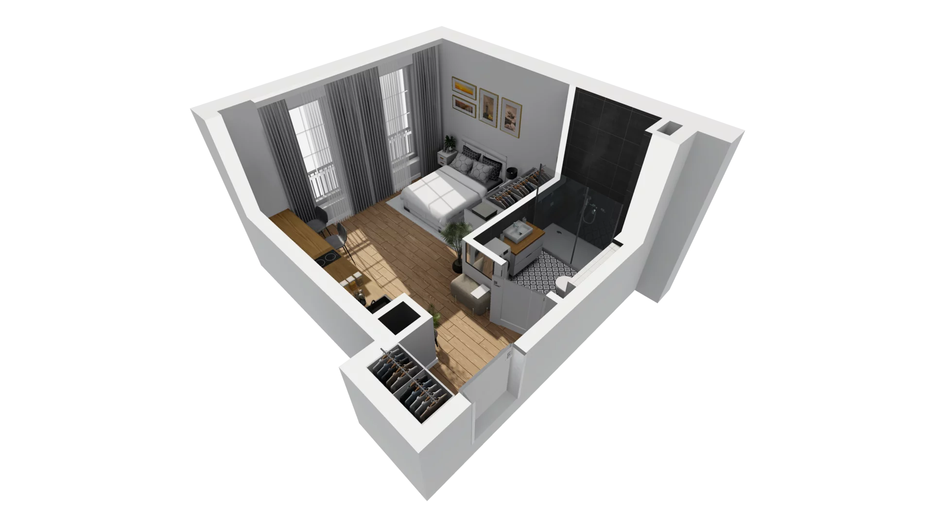 Lokal użytkowy 24,80 m², oferta nr B/8, Jaskółcza - lokale usługowe, Gdańsk, Śródmieście, Dolne Miasto, ul. Jaskółcza