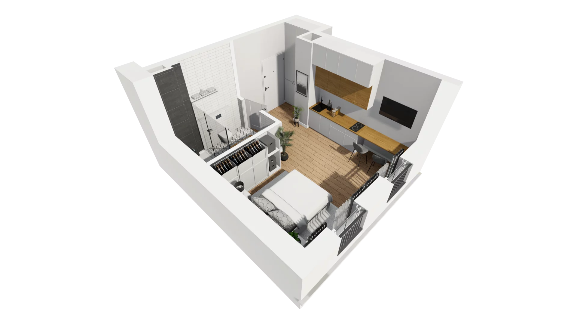 Lokal użytkowy 24,80 m², oferta nr B/8, Jaskółcza - lokale usługowe, Gdańsk, Śródmieście, Dolne Miasto, ul. Jaskółcza