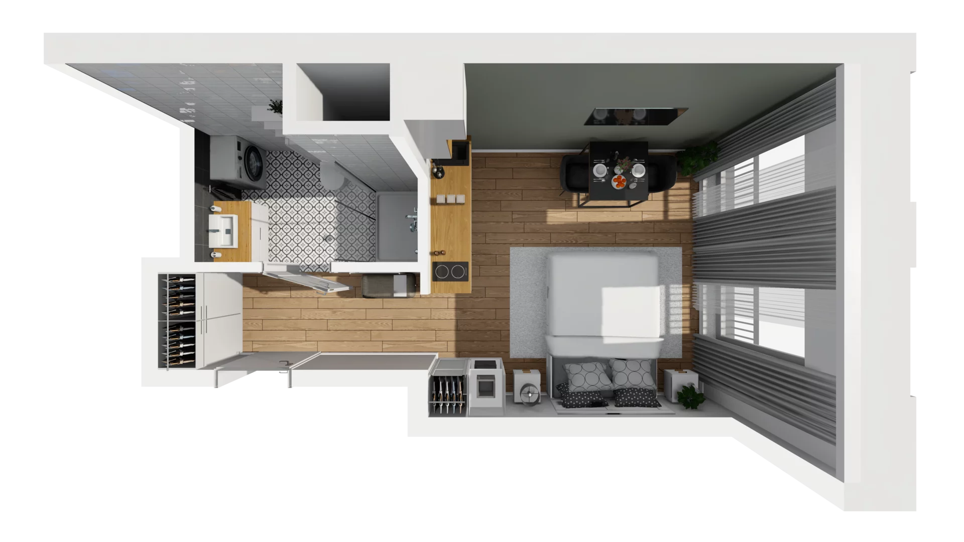 Lokal użytkowy 22,79 m², oferta nr B/12, Jaskółcza - lokale usługowe, Gdańsk, Śródmieście, Dolne Miasto, ul. Jaskółcza