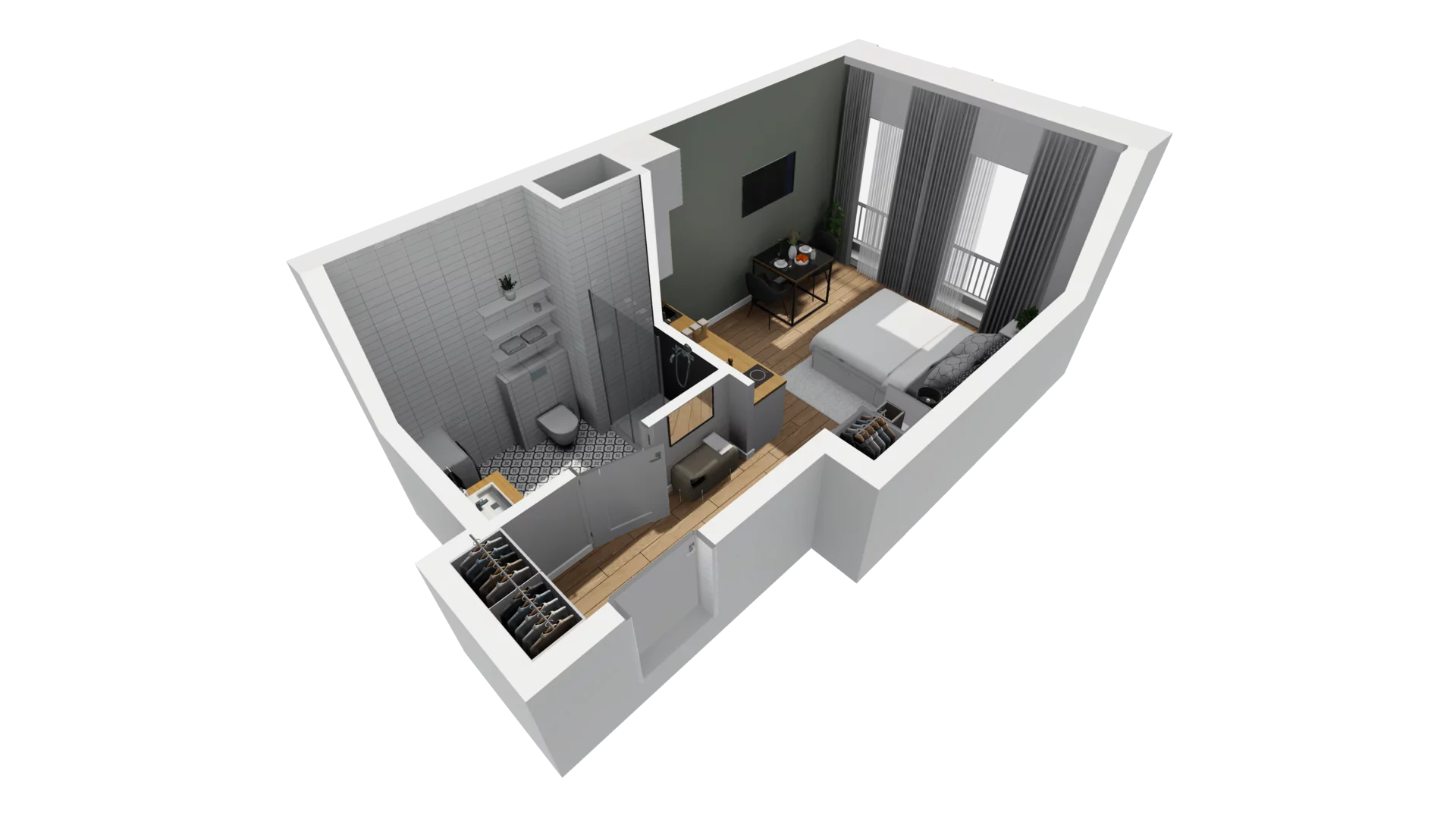 Lokal użytkowy 22,79 m², oferta nr B/12, Jaskółcza - lokale usługowe, Gdańsk, Śródmieście, Dolne Miasto, ul. Jaskółcza