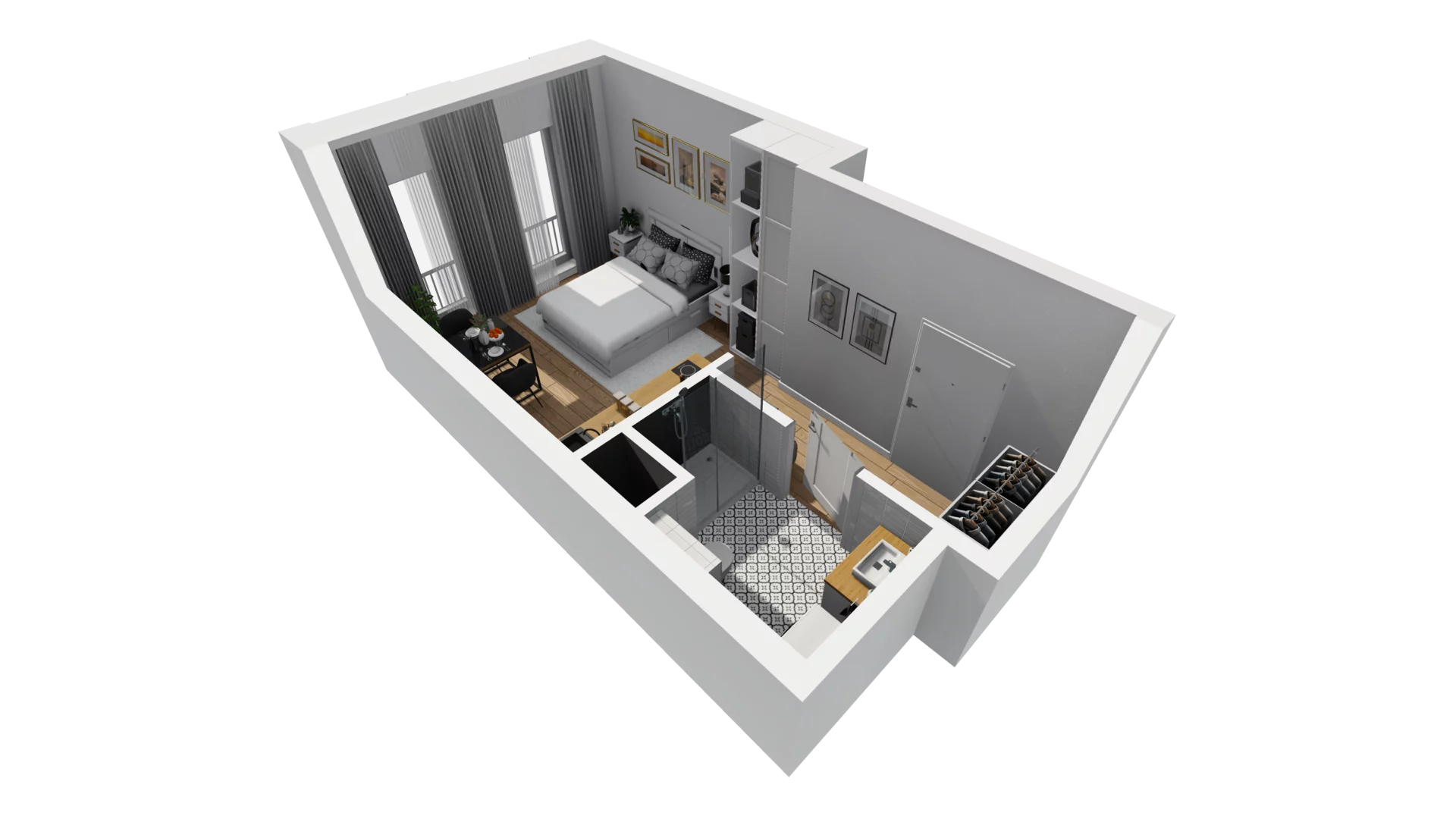 Lokal użytkowy 22,79 m², oferta nr B/12, Jaskółcza - lokale usługowe, Gdańsk, Śródmieście, Dolne Miasto, ul. Jaskółcza