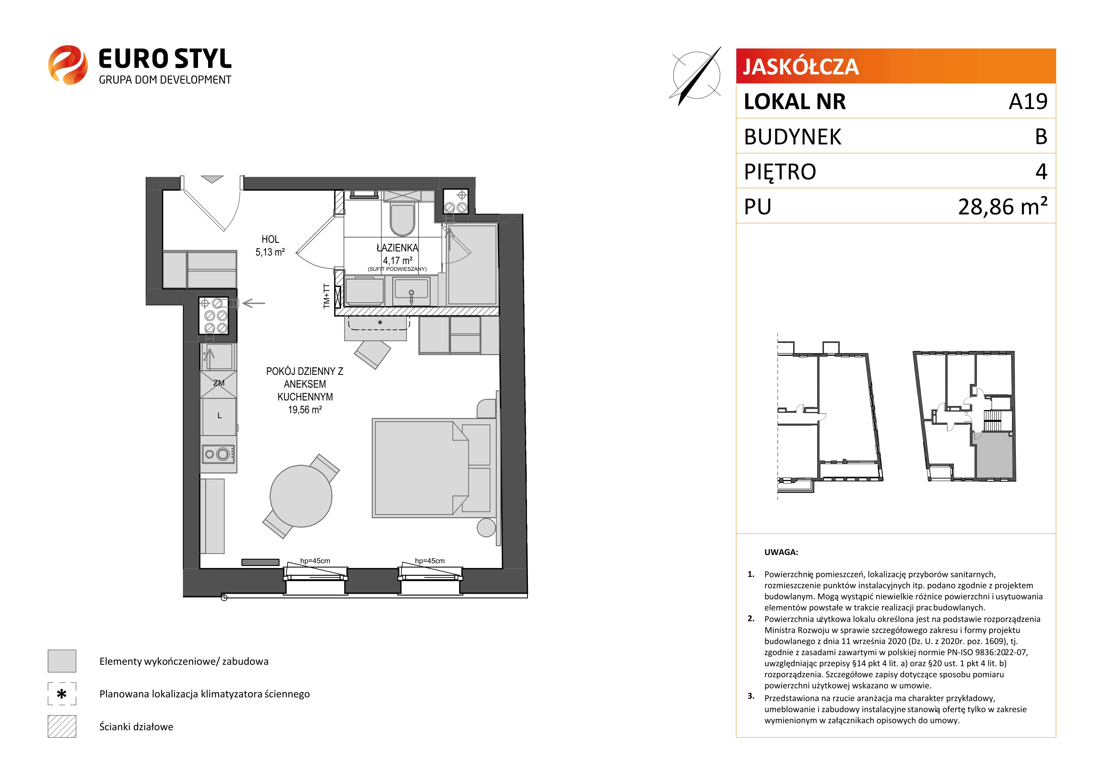 Lokal użytkowy 28,86 m², oferta nr B/19, Jaskółcza - lokale usługowe, Gdańsk, Śródmieście, Dolne Miasto, ul. Jaskółcza