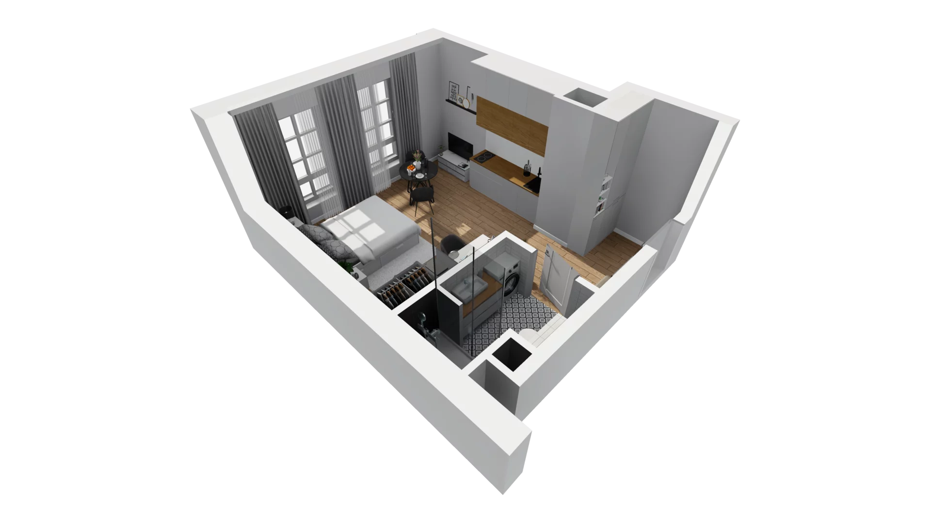 Lokal użytkowy 28,86 m², oferta nr B/19, Jaskółcza - lokale usługowe, Gdańsk, Śródmieście, Dolne Miasto, ul. Jaskółcza