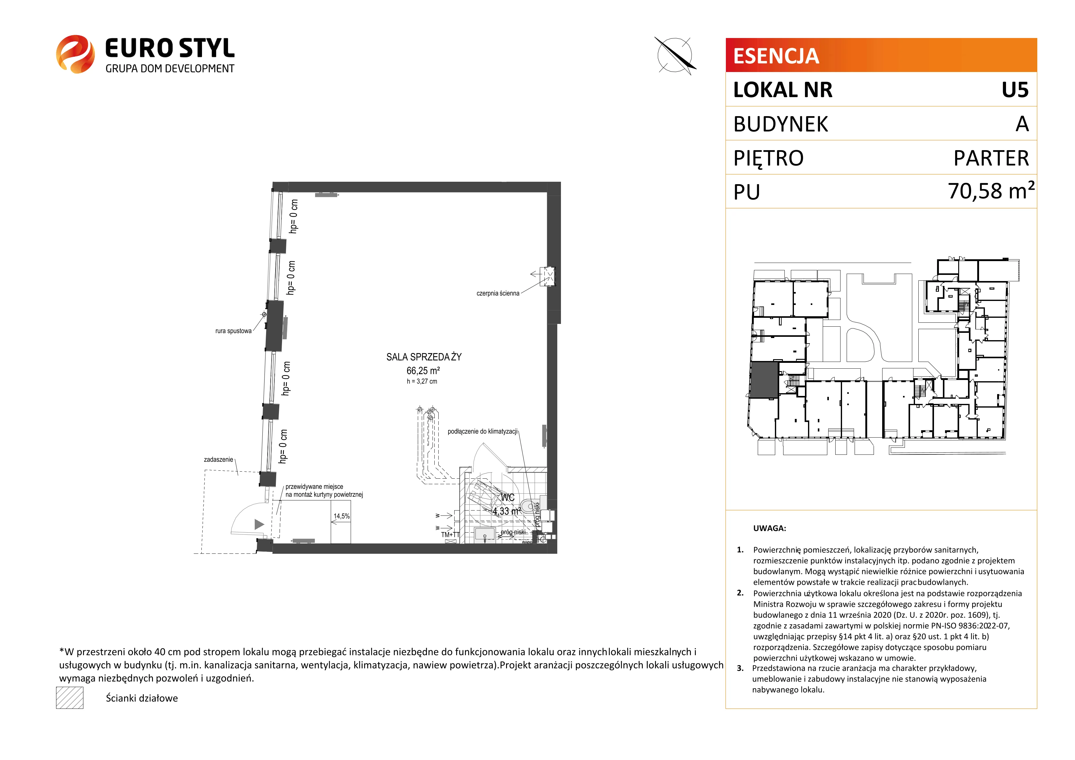 Lokal użytkowy 70,58 m², oferta nr A/5, Esencja - lokale usługowe, Gdańsk, Śródmieście, Dolne Miasto, ul. Kamienna Grobla / Jałmużnicza