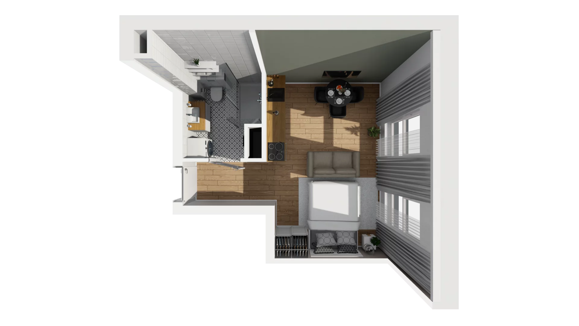 Lokal użytkowy 26,17 m², oferta nr A/201, Esencja - lokale usługowe, Gdańsk, Śródmieście, Dolne Miasto, ul. Kamienna Grobla / Jałmużnicza