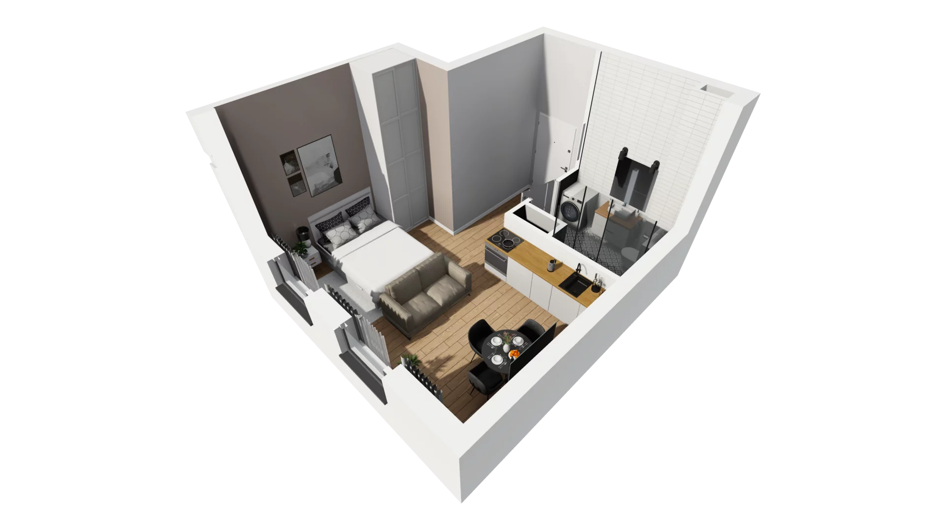 Lokal użytkowy 26,17 m², oferta nr A/201, Esencja - lokale usługowe, Gdańsk, Śródmieście, Dolne Miasto, ul. Kamienna Grobla / Jałmużnicza