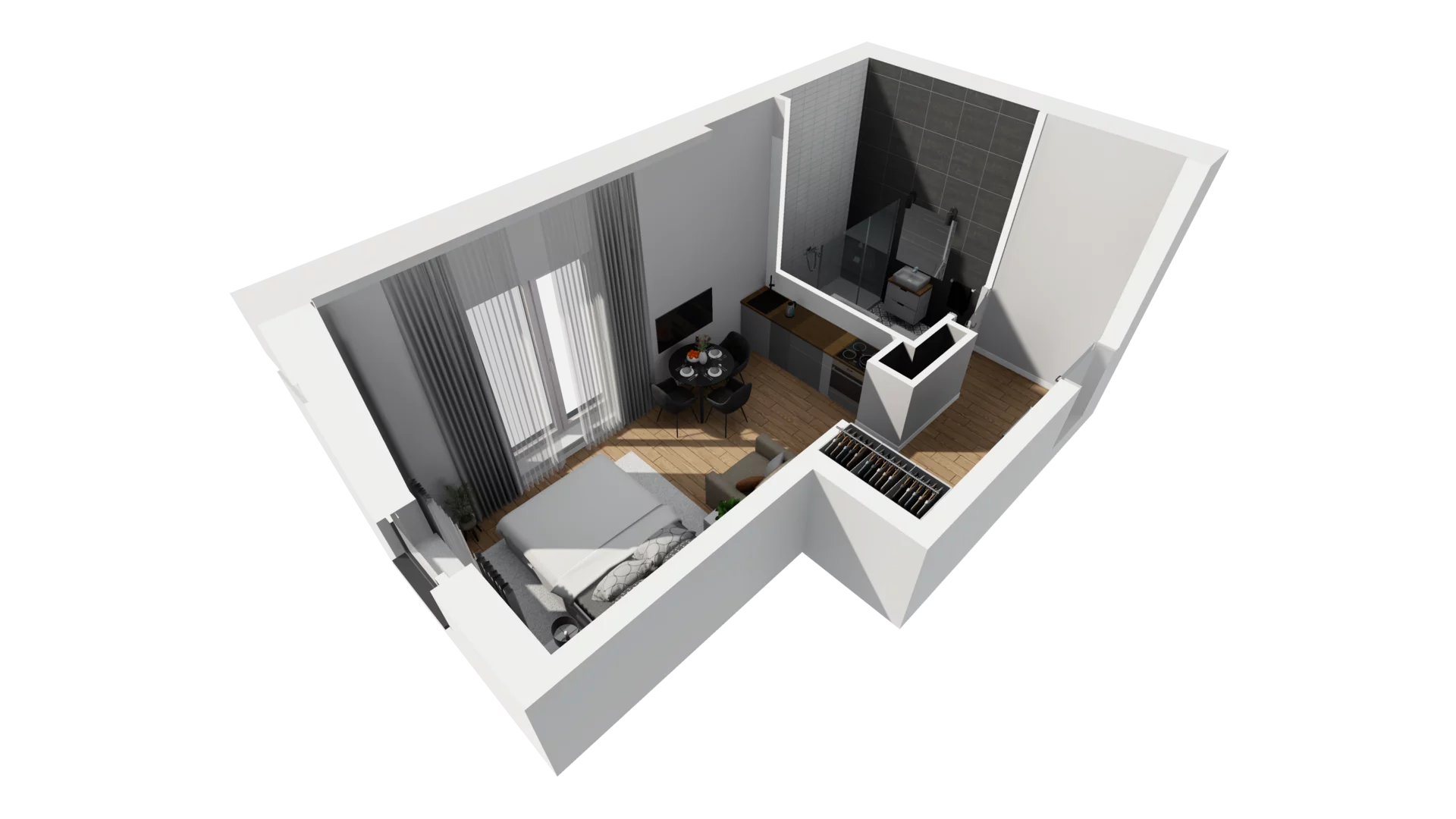 Lokal użytkowy 26,90 m², oferta nr A/202, Esencja - lokale usługowe, Gdańsk, Śródmieście, Dolne Miasto, ul. Kamienna Grobla / Jałmużnicza
