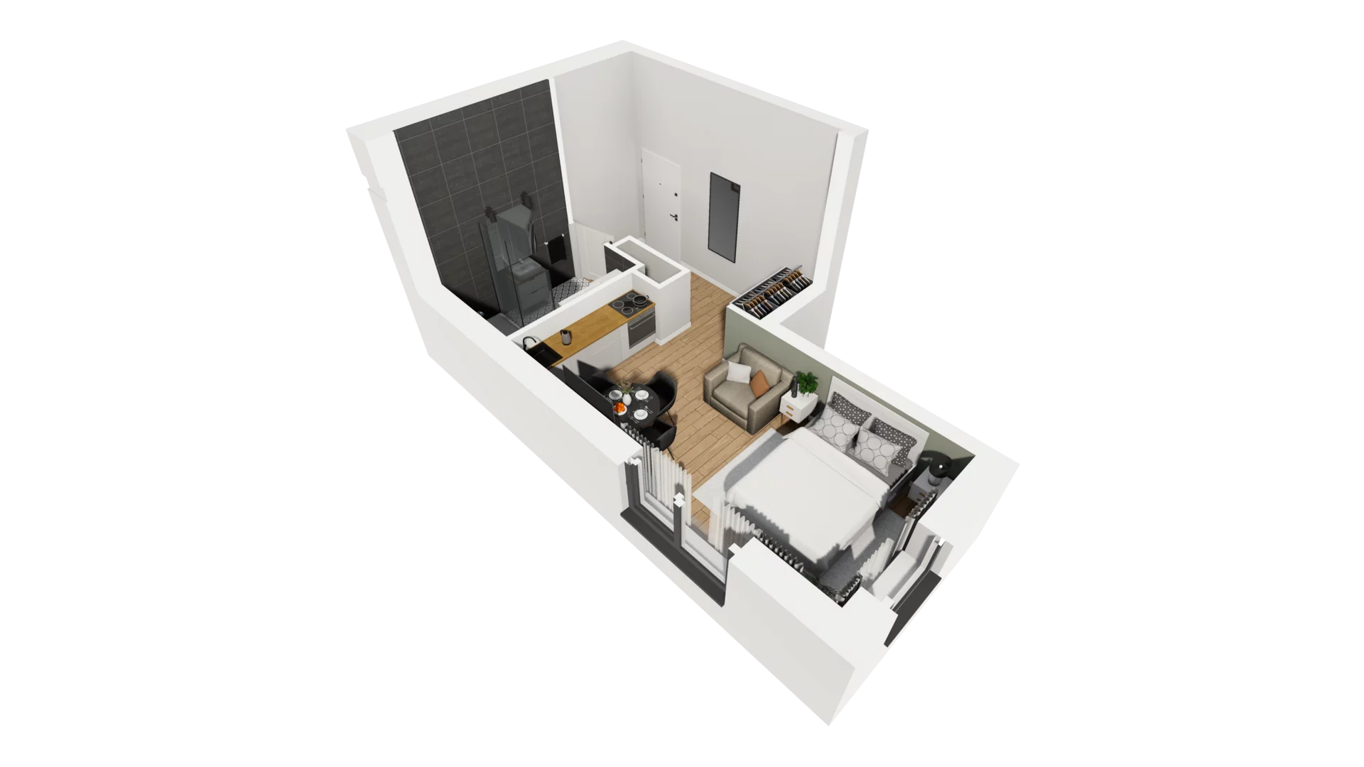 Lokal użytkowy 26,90 m², oferta nr A/202, Esencja - lokale usługowe, Gdańsk, Śródmieście, Dolne Miasto, ul. Kamienna Grobla / Jałmużnicza