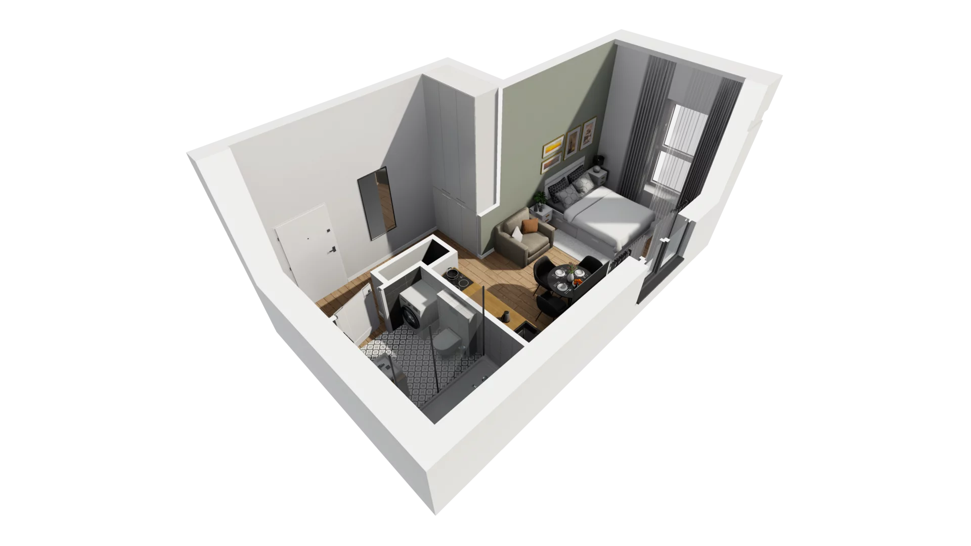 Lokal użytkowy 26,90 m², oferta nr A/202, Esencja - lokale usługowe, Gdańsk, Śródmieście, Dolne Miasto, ul. Kamienna Grobla / Jałmużnicza
