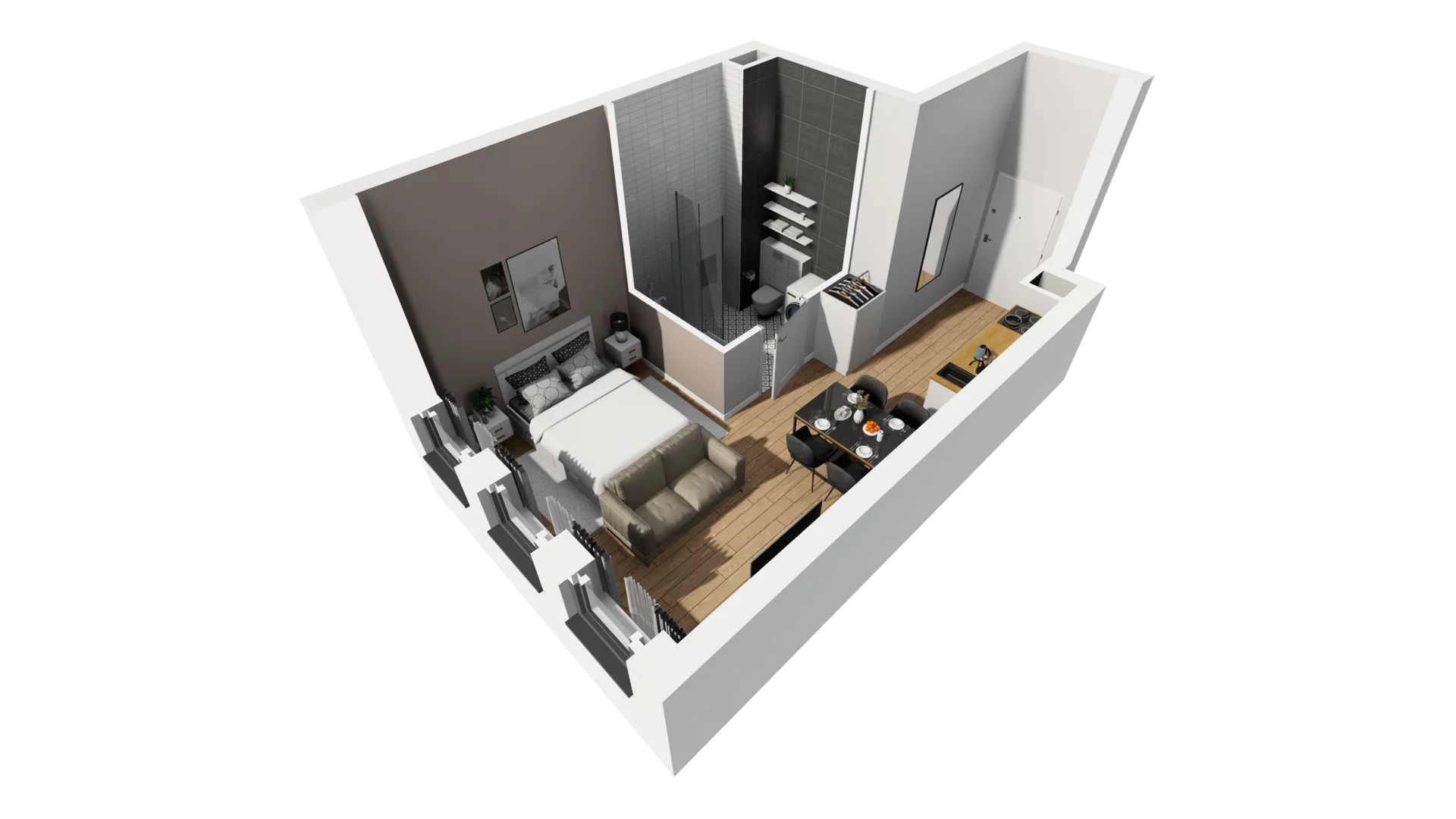 Lokal użytkowy 26,84 m², oferta nr A/204, Esencja - lokale usługowe, Gdańsk, Śródmieście, Dolne Miasto, ul. Kamienna Grobla / Jałmużnicza