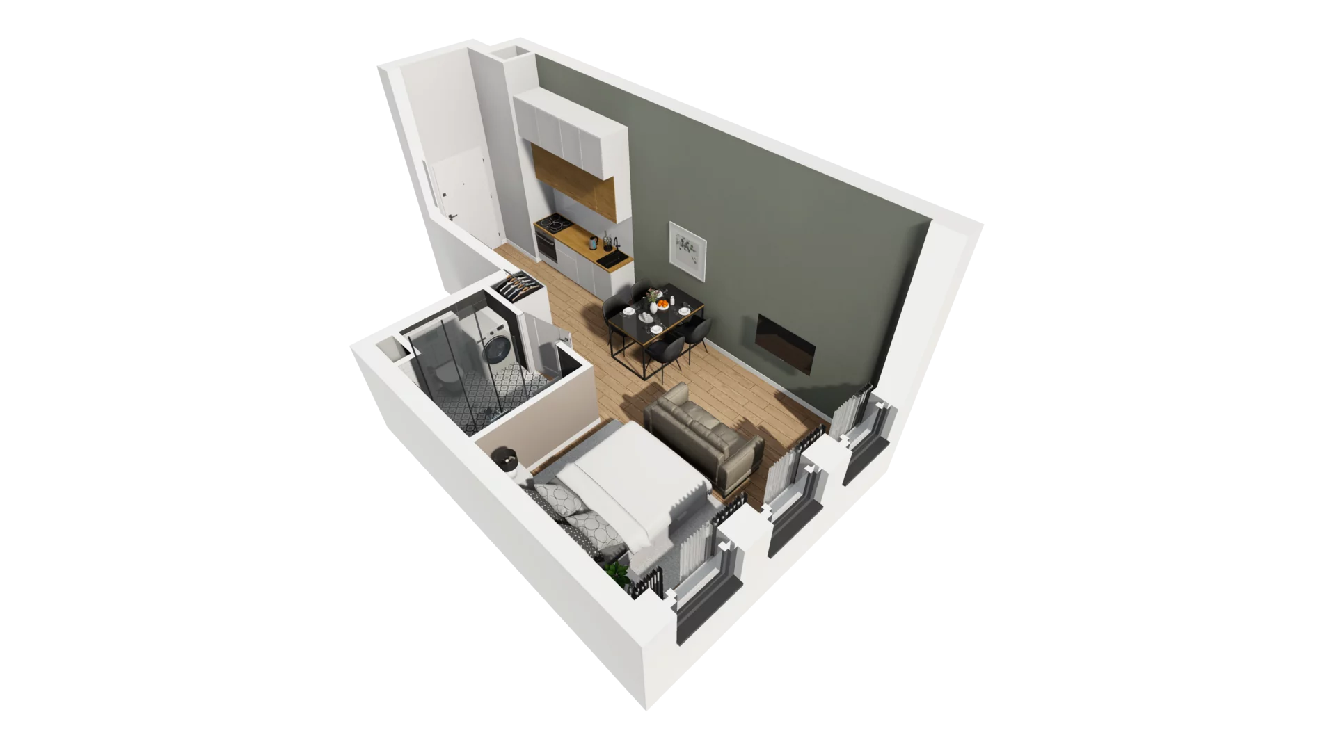 Lokal użytkowy 26,84 m², oferta nr A/204, Esencja - lokale usługowe, Gdańsk, Śródmieście, Dolne Miasto, ul. Kamienna Grobla / Jałmużnicza
