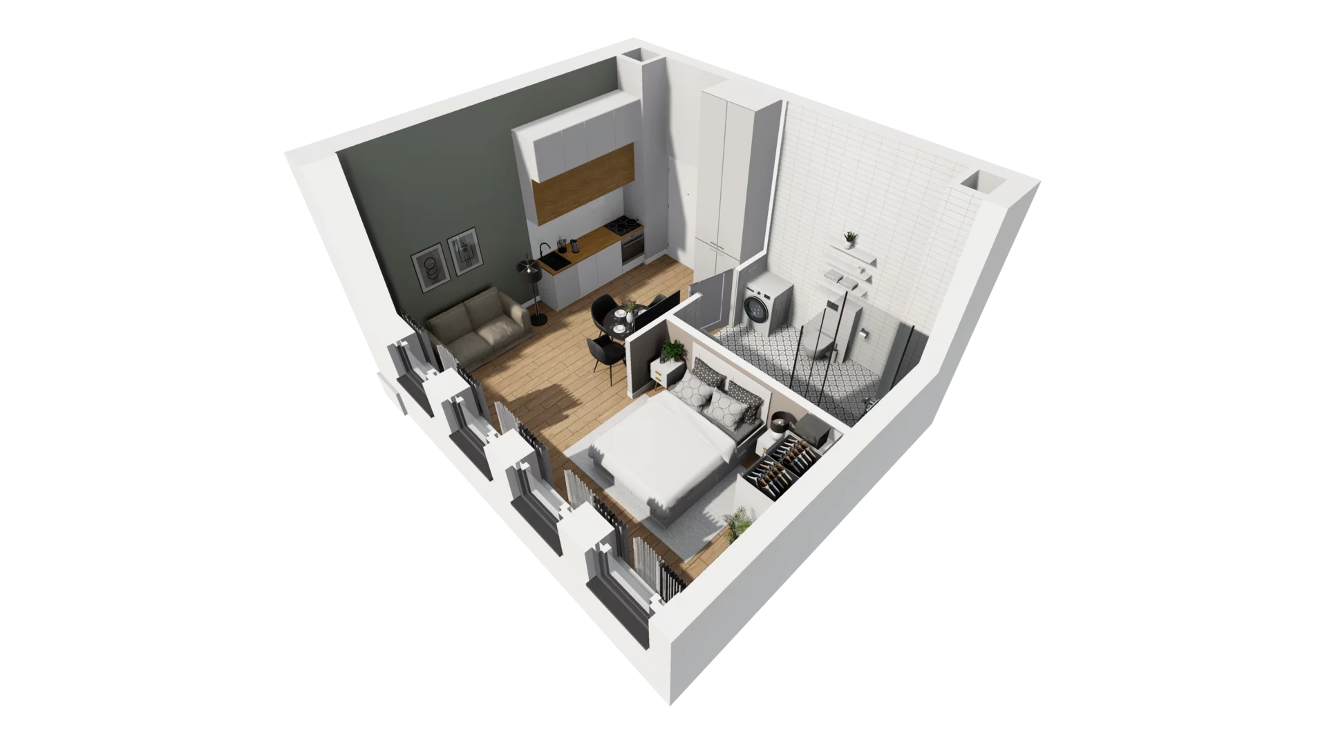 Lokal użytkowy 31,12 m², oferta nr A/205, Esencja - lokale usługowe, Gdańsk, Śródmieście, Dolne Miasto, ul. Kamienna Grobla / Jałmużnicza