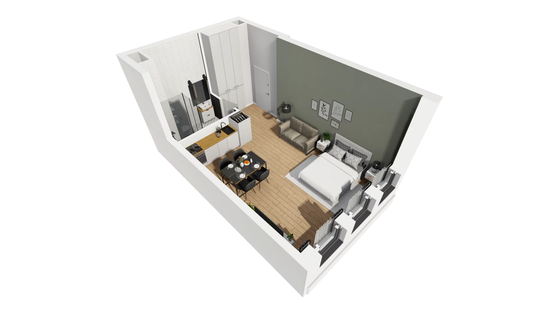 Lokal użytkowy 31,98 m², oferta nr A/206, Esencja - lokale usługowe, Gdańsk, Śródmieście, Dolne Miasto, ul. Kamienna Grobla / Jałmużnicza