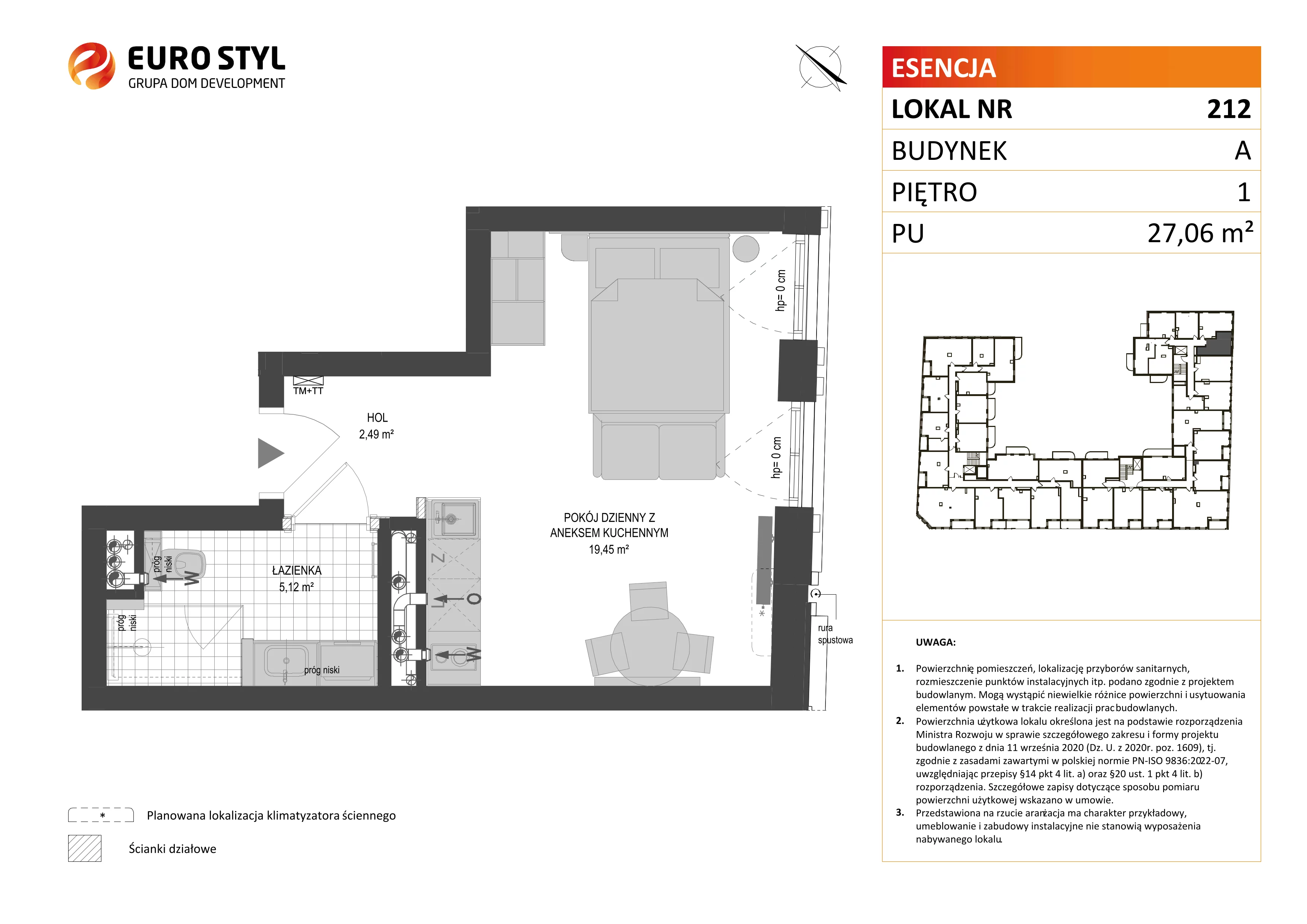 Lokal użytkowy 27,06 m², oferta nr A/212, Esencja - lokale usługowe, Gdańsk, Śródmieście, Dolne Miasto, ul. Kamienna Grobla / Jałmużnicza