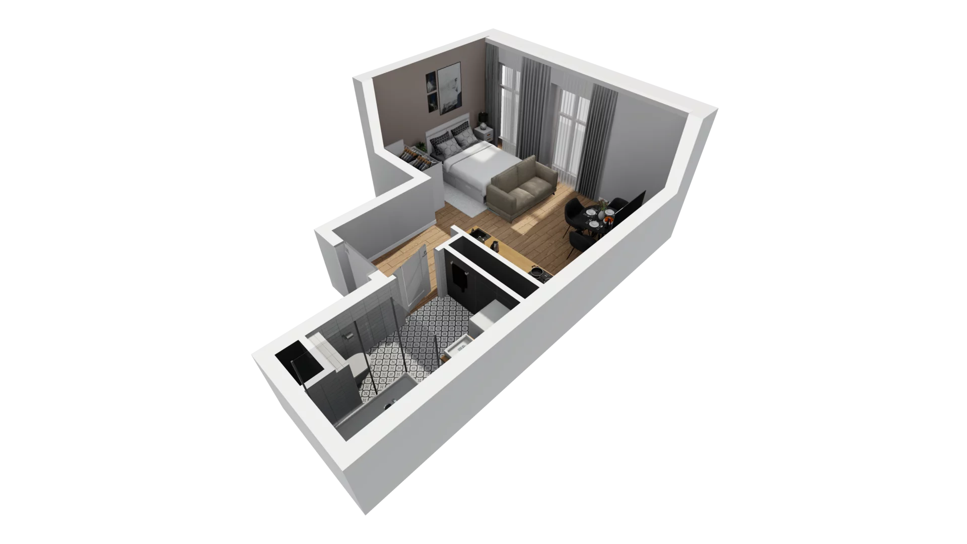 Lokal użytkowy 27,06 m², oferta nr A/212, Esencja - lokale usługowe, Gdańsk, Śródmieście, Dolne Miasto, ul. Kamienna Grobla / Jałmużnicza