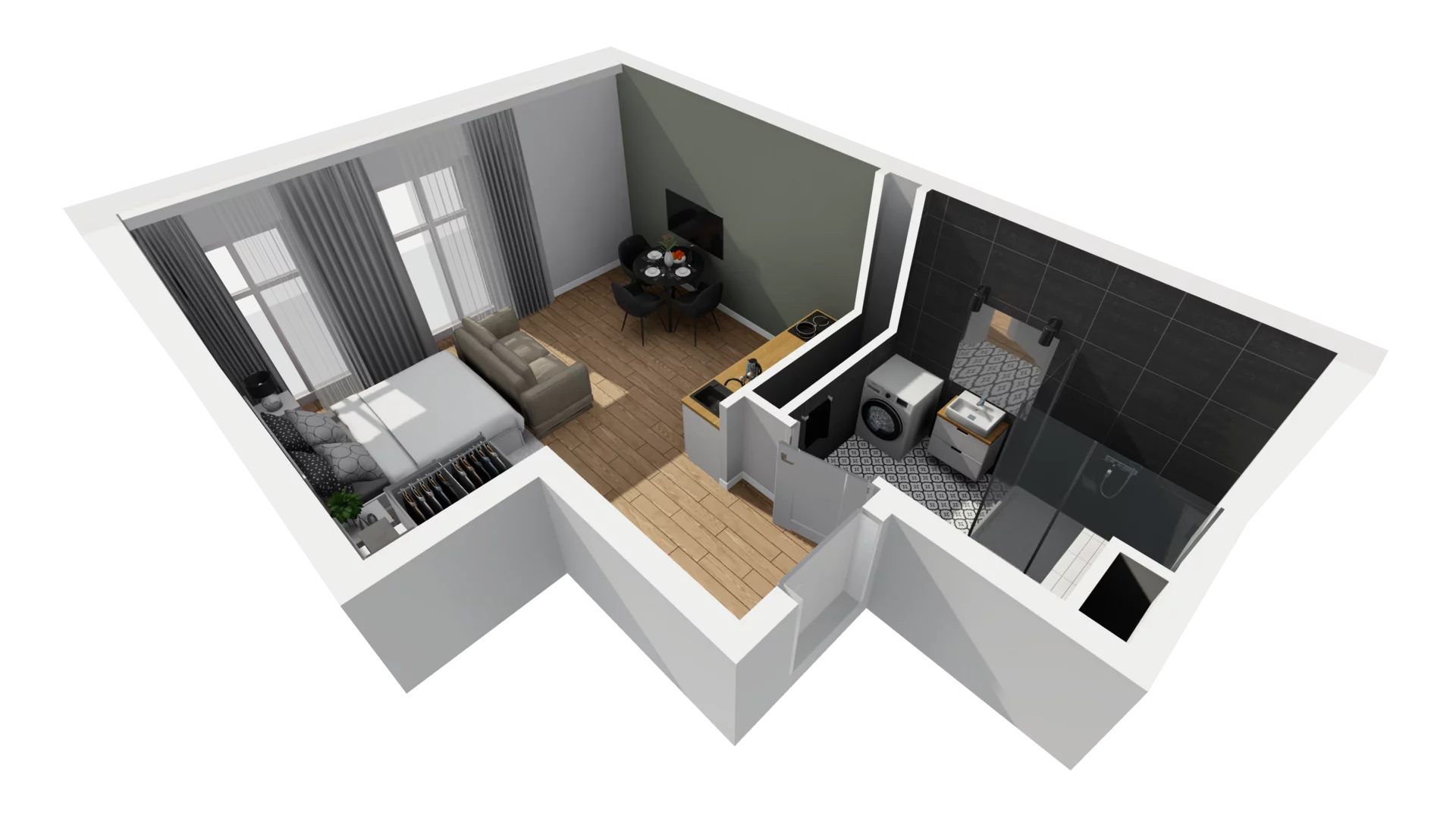 Lokal użytkowy 27,06 m², oferta nr A/212, Esencja - lokale usługowe, Gdańsk, Śródmieście, Dolne Miasto, ul. Kamienna Grobla / Jałmużnicza