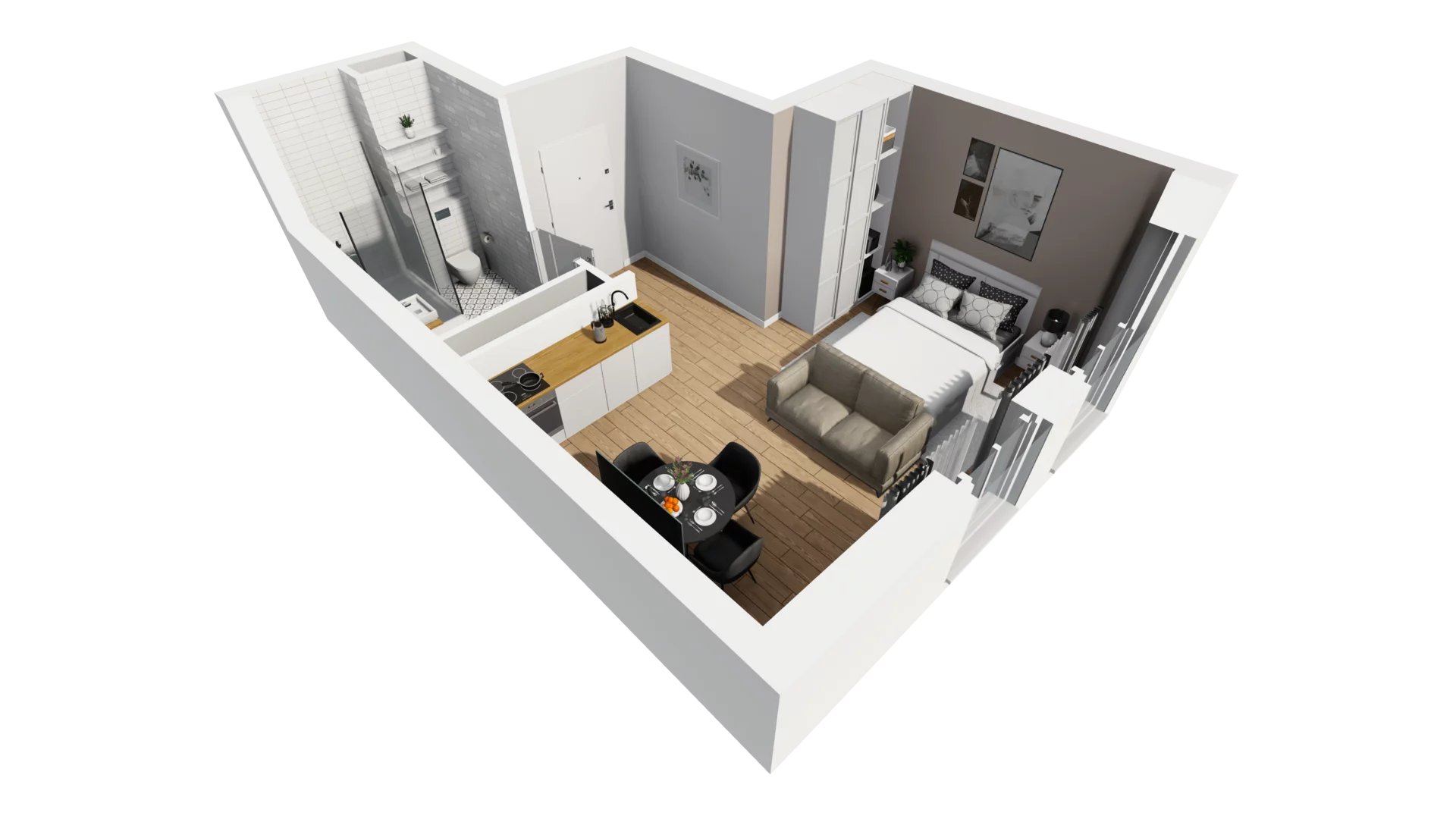 Lokal użytkowy 27,06 m², oferta nr A/212, Esencja - lokale usługowe, Gdańsk, Śródmieście, Dolne Miasto, ul. Kamienna Grobla / Jałmużnicza