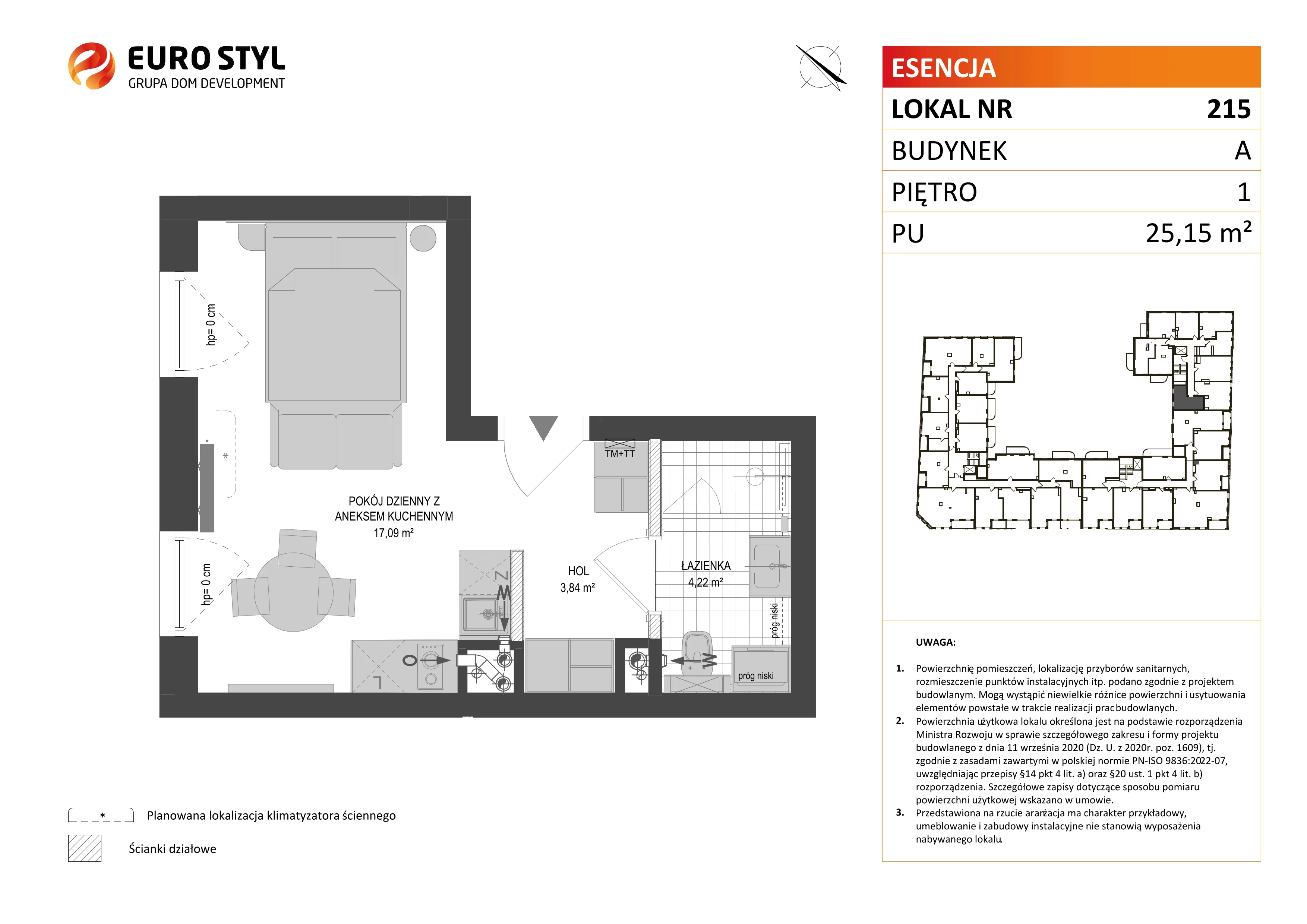 Lokal użytkowy 25,15 m², oferta nr A/215, Esencja - lokale usługowe, Gdańsk, Śródmieście, Dolne Miasto, ul. Kamienna Grobla / Jałmużnicza
