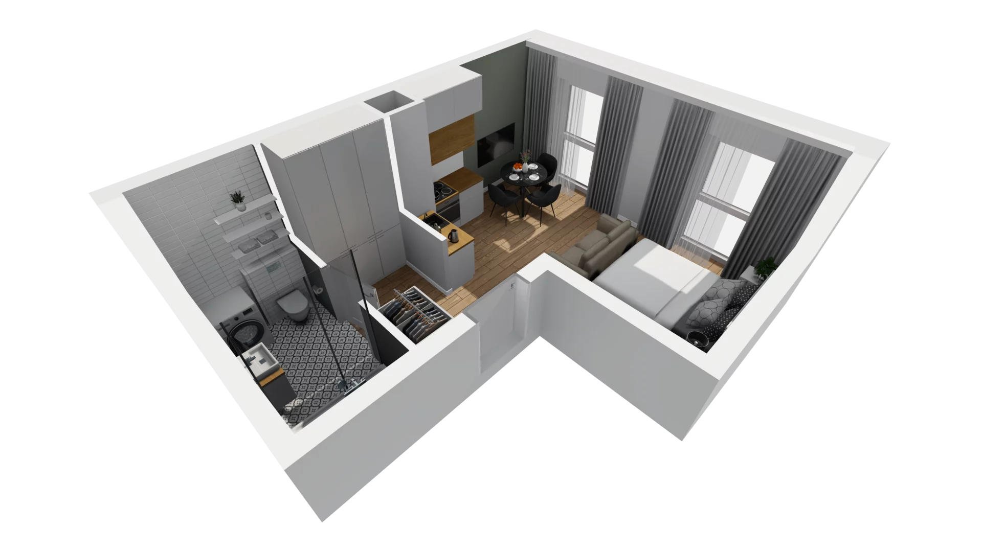 Lokal użytkowy 25,15 m², oferta nr A/215, Esencja - lokale usługowe, Gdańsk, Śródmieście, Dolne Miasto, ul. Kamienna Grobla / Jałmużnicza