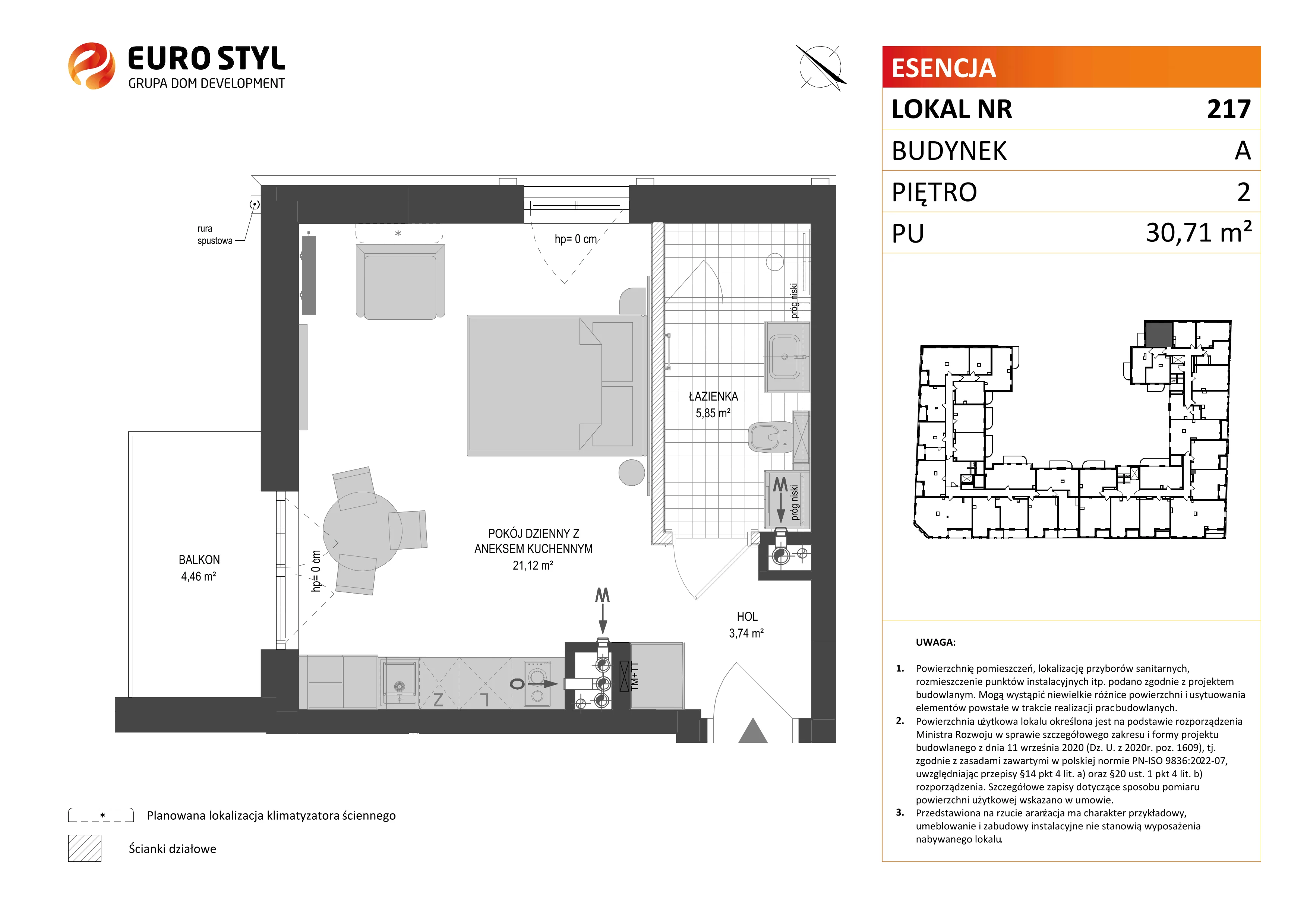 Lokal użytkowy 30,71 m², oferta nr A/217, Esencja - lokale usługowe, Gdańsk, Śródmieście, Dolne Miasto, ul. Kamienna Grobla / Jałmużnicza