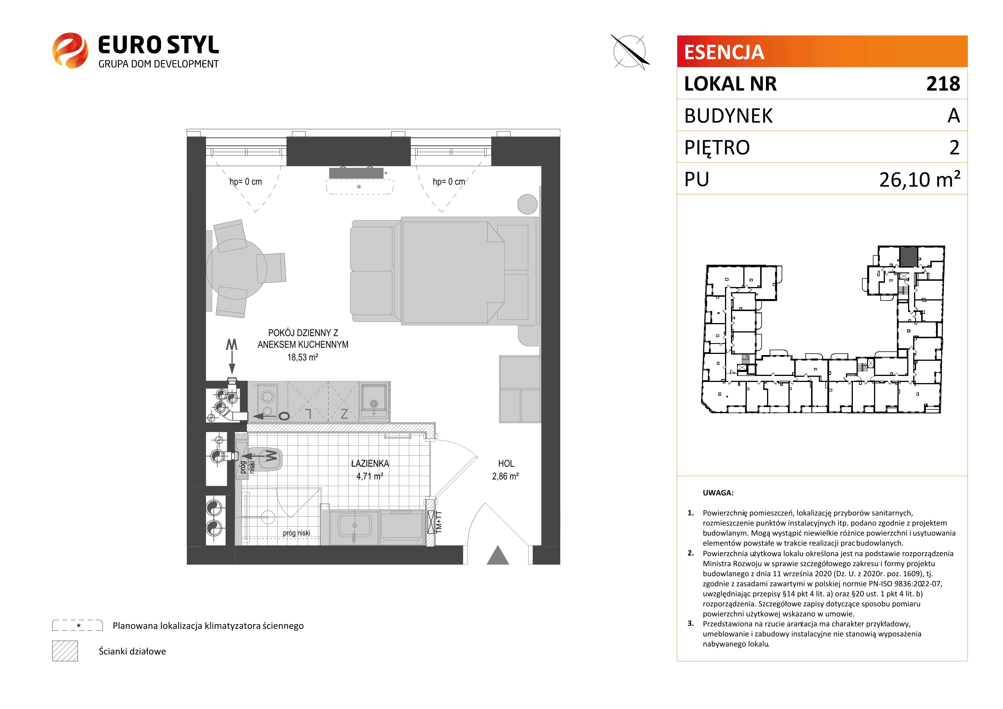 Lokal użytkowy 26,10 m², oferta nr A/218, Esencja - lokale usługowe, Gdańsk, Śródmieście, Dolne Miasto, ul. Kamienna Grobla / Jałmużnicza