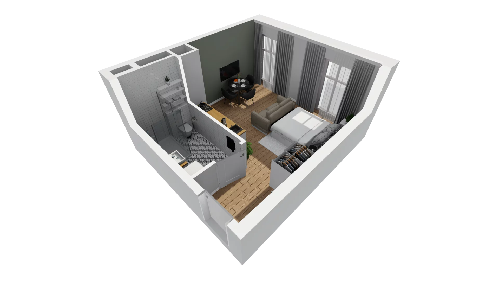 Lokal użytkowy 26,10 m², oferta nr A/218, Esencja - lokale usługowe, Gdańsk, Śródmieście, Dolne Miasto, ul. Kamienna Grobla / Jałmużnicza