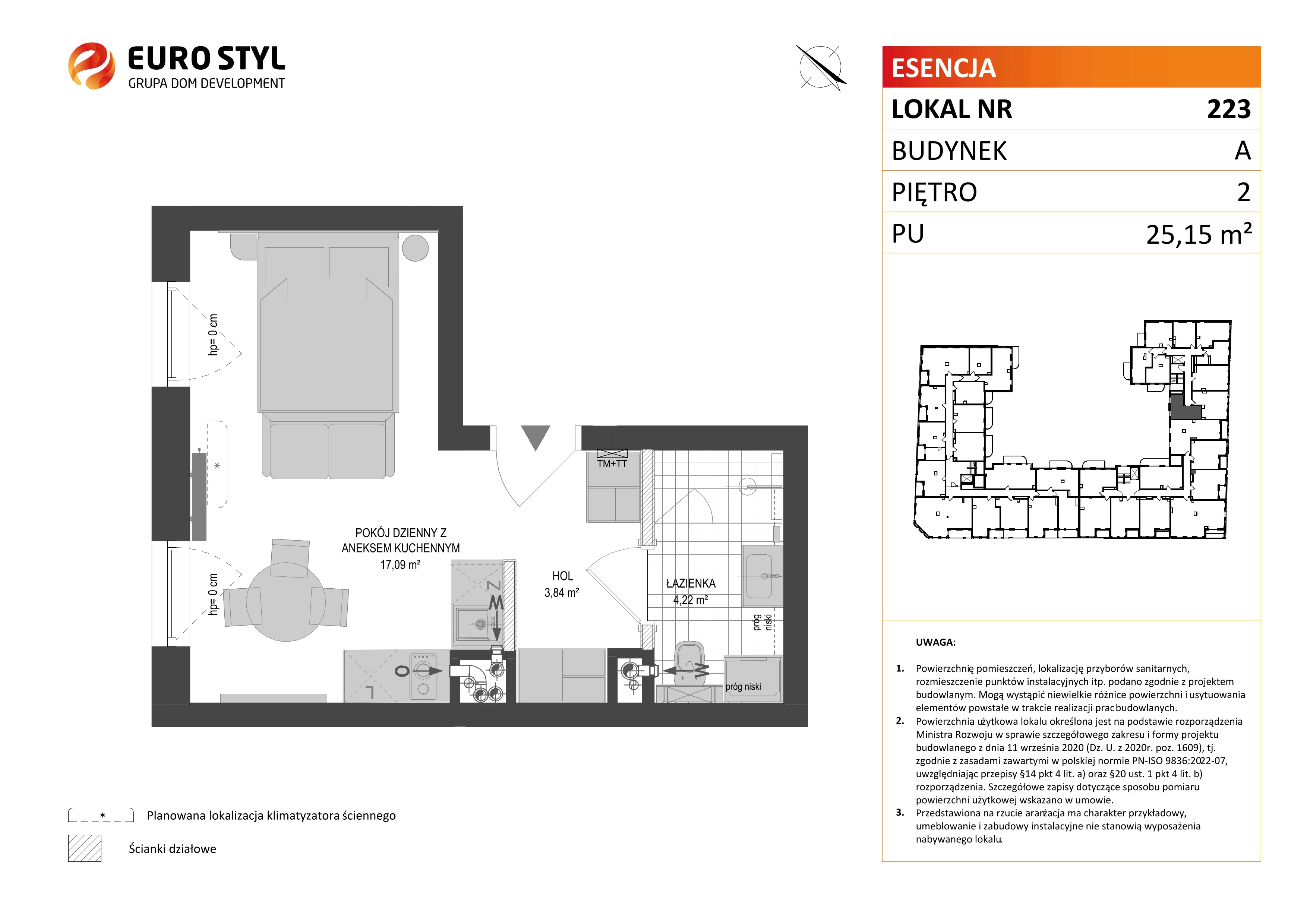 Lokal użytkowy 25,15 m², oferta nr A/223, Esencja - lokale usługowe, Gdańsk, Śródmieście, Dolne Miasto, ul. Kamienna Grobla / Jałmużnicza
