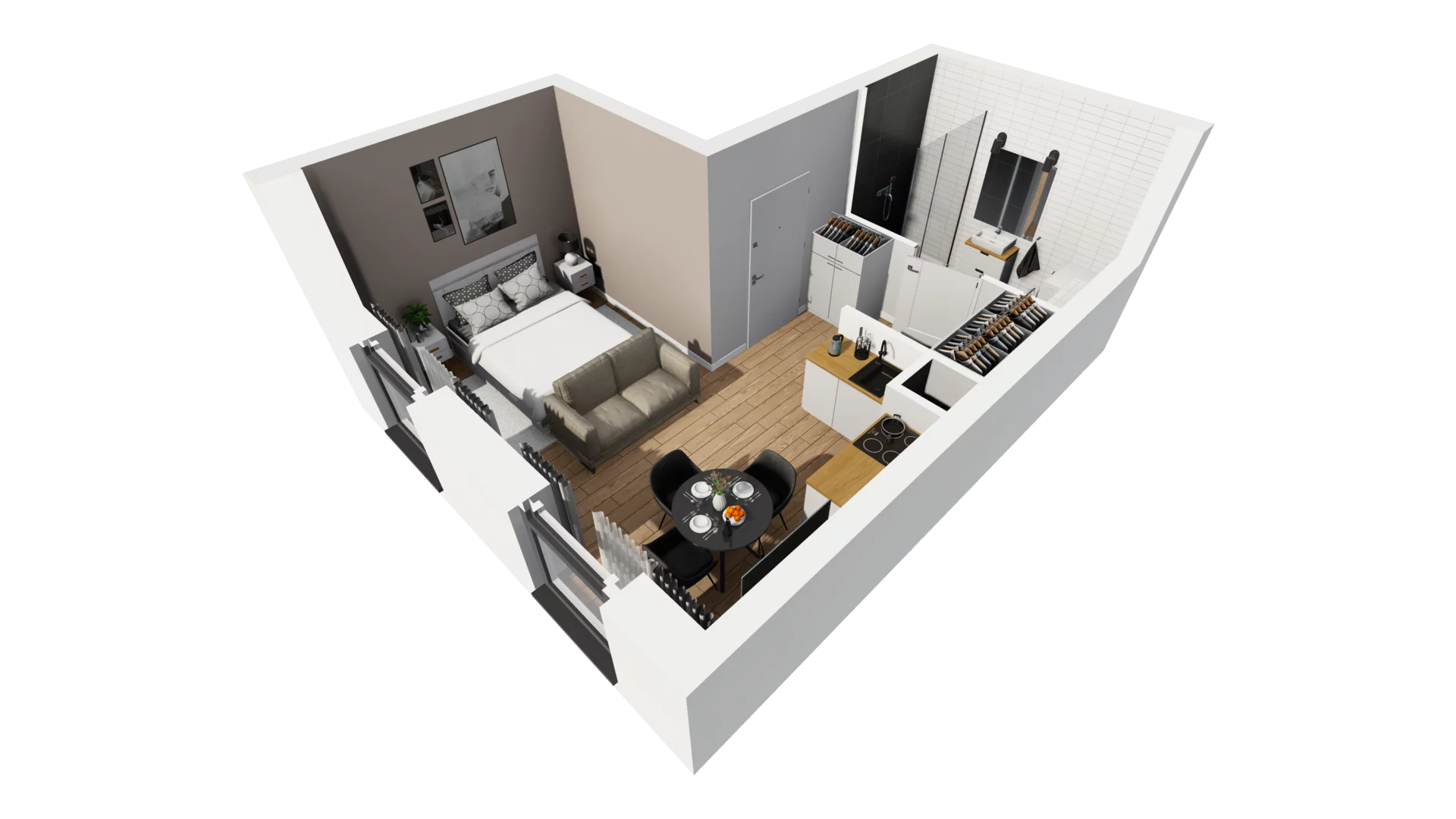 Lokal użytkowy 25,15 m², oferta nr A/223, Esencja - lokale usługowe, Gdańsk, Śródmieście, Dolne Miasto, ul. Kamienna Grobla / Jałmużnicza