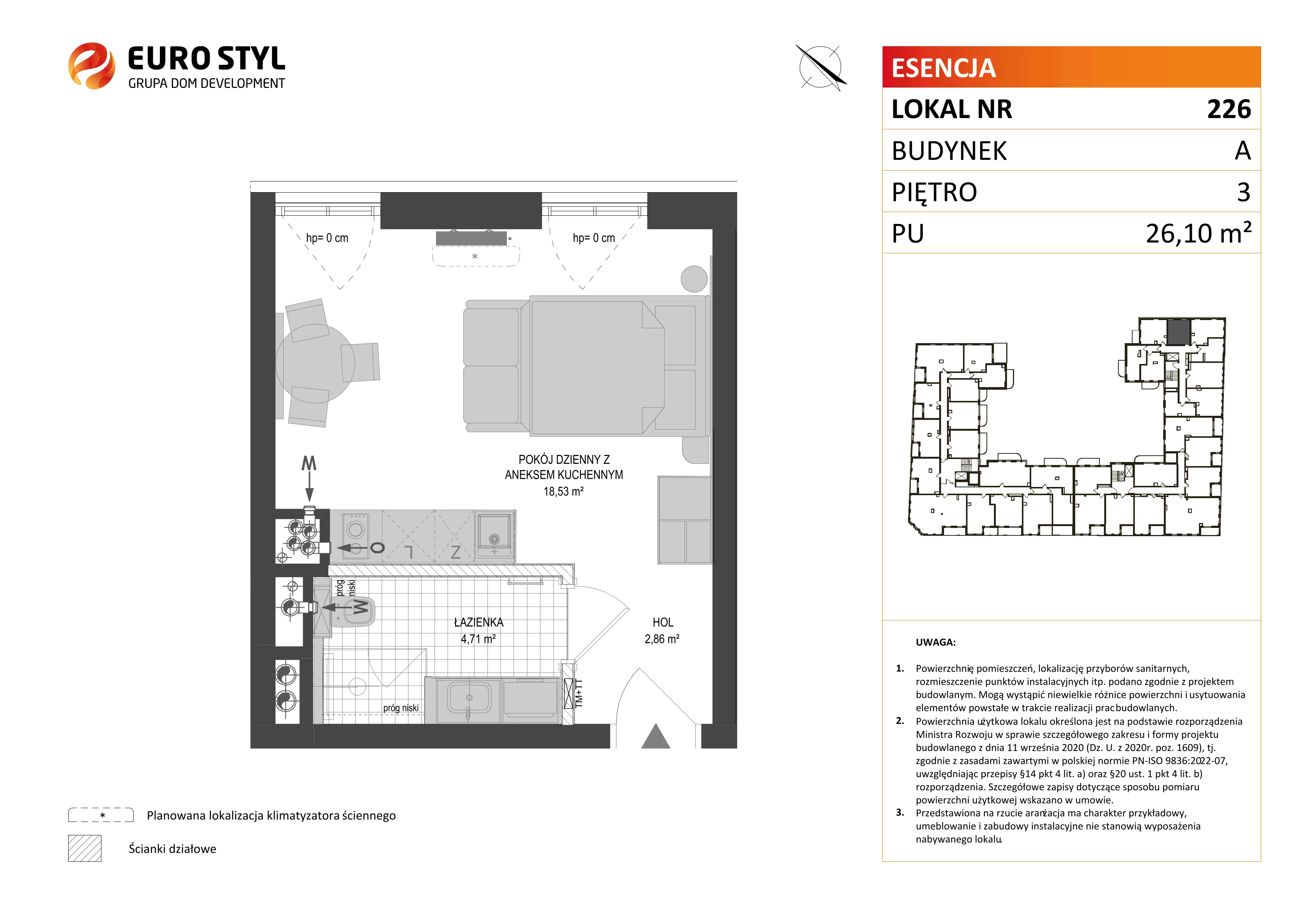 Lokal użytkowy 26,10 m², oferta nr A/226, Esencja - lokale usługowe, Gdańsk, Śródmieście, Dolne Miasto, ul. Kamienna Grobla / Jałmużnicza