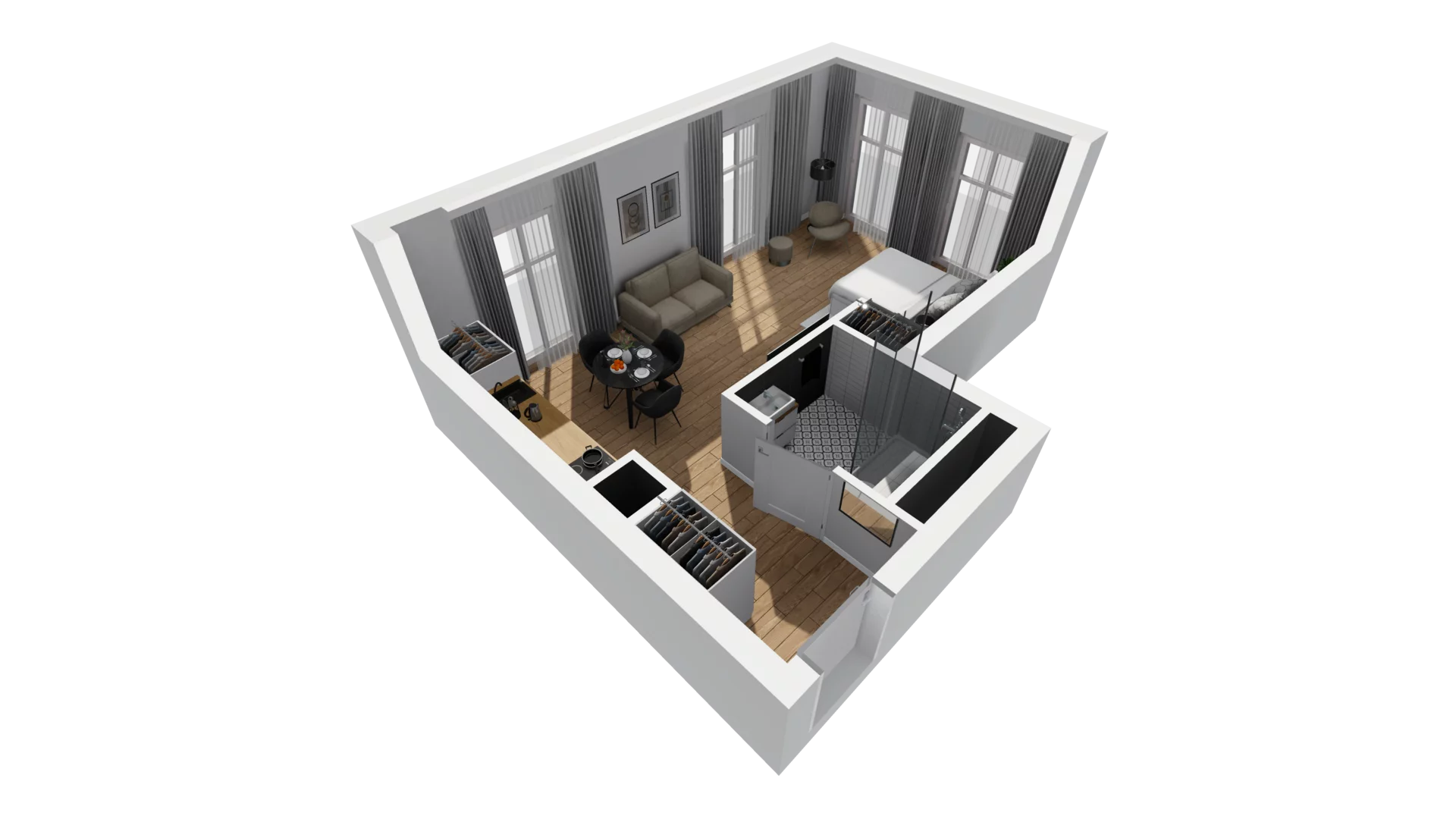Lokal użytkowy 32,75 m², oferta nr A/227, Esencja - lokale usługowe, Gdańsk, Śródmieście, Dolne Miasto, ul. Kamienna Grobla / Jałmużnicza