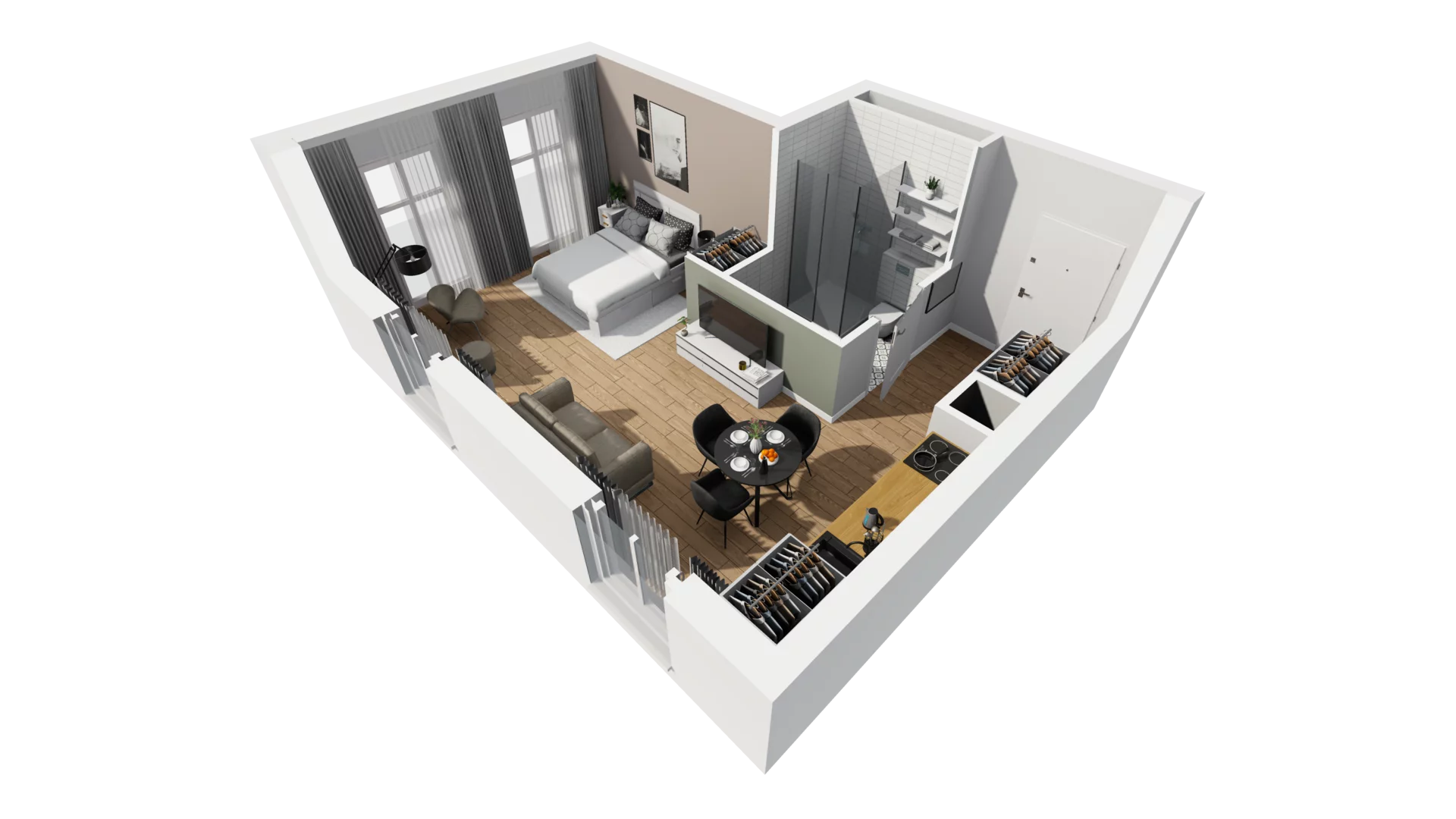 Lokal użytkowy 32,75 m², oferta nr A/227, Esencja - lokale usługowe, Gdańsk, Śródmieście, Dolne Miasto, ul. Kamienna Grobla / Jałmużnicza