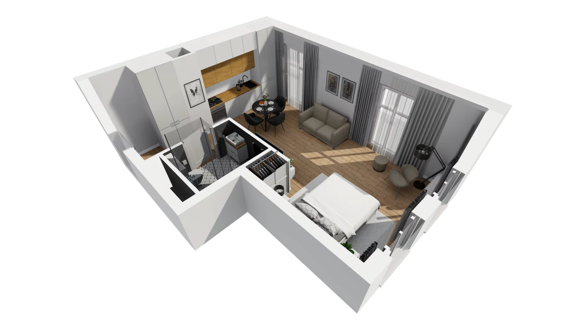 Lokal użytkowy 32,75 m², oferta nr A/227, Esencja - lokale usługowe, Gdańsk, Śródmieście, Dolne Miasto, ul. Kamienna Grobla / Jałmużnicza