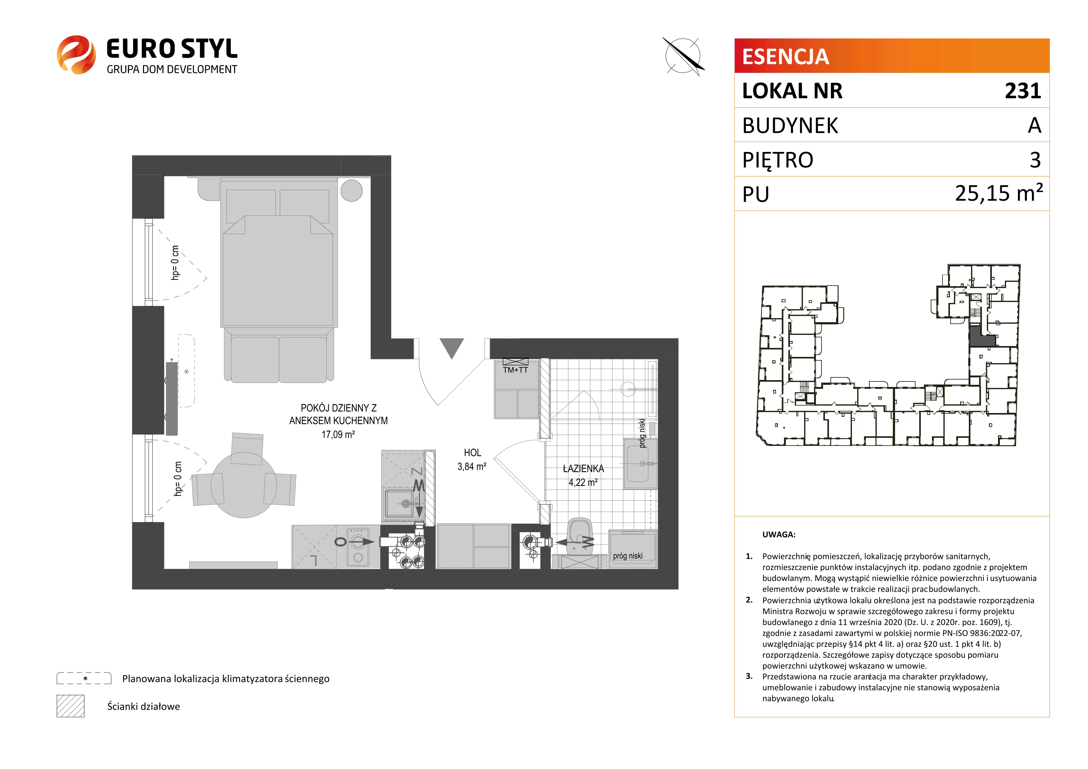 Lokal użytkowy 25,15 m², oferta nr A/231, Esencja - lokale usługowe, Gdańsk, Śródmieście, Dolne Miasto, ul. Kamienna Grobla / Jałmużnicza