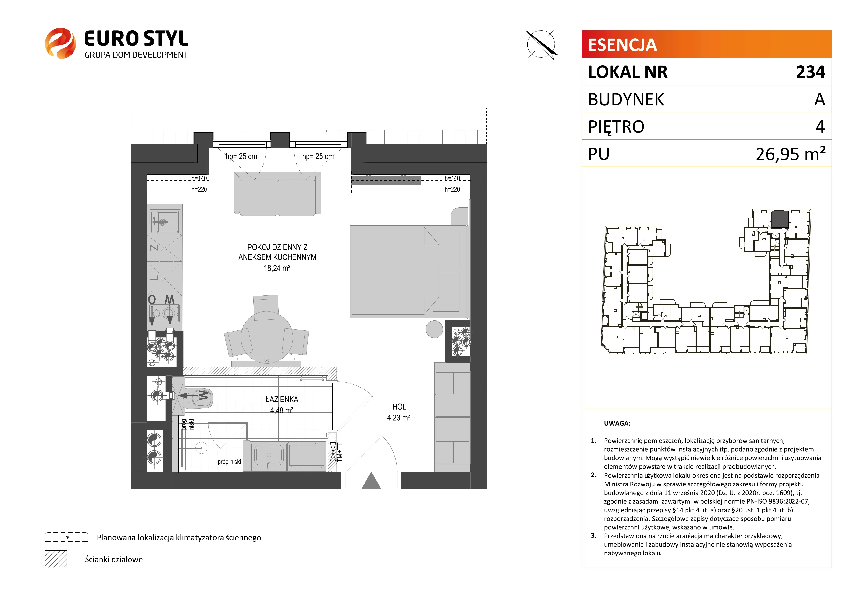 Lokal użytkowy 26,95 m², oferta nr A/234, Esencja - lokale usługowe, Gdańsk, Śródmieście, Dolne Miasto, ul. Kamienna Grobla / Jałmużnicza
