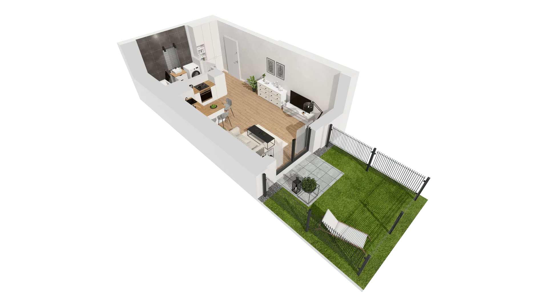 Mieszkanie 29,44 m², piętro 1, oferta nr G/151, DOKI Living - etap II, Gdańsk, Śródmieście, ul. Aleja Doki