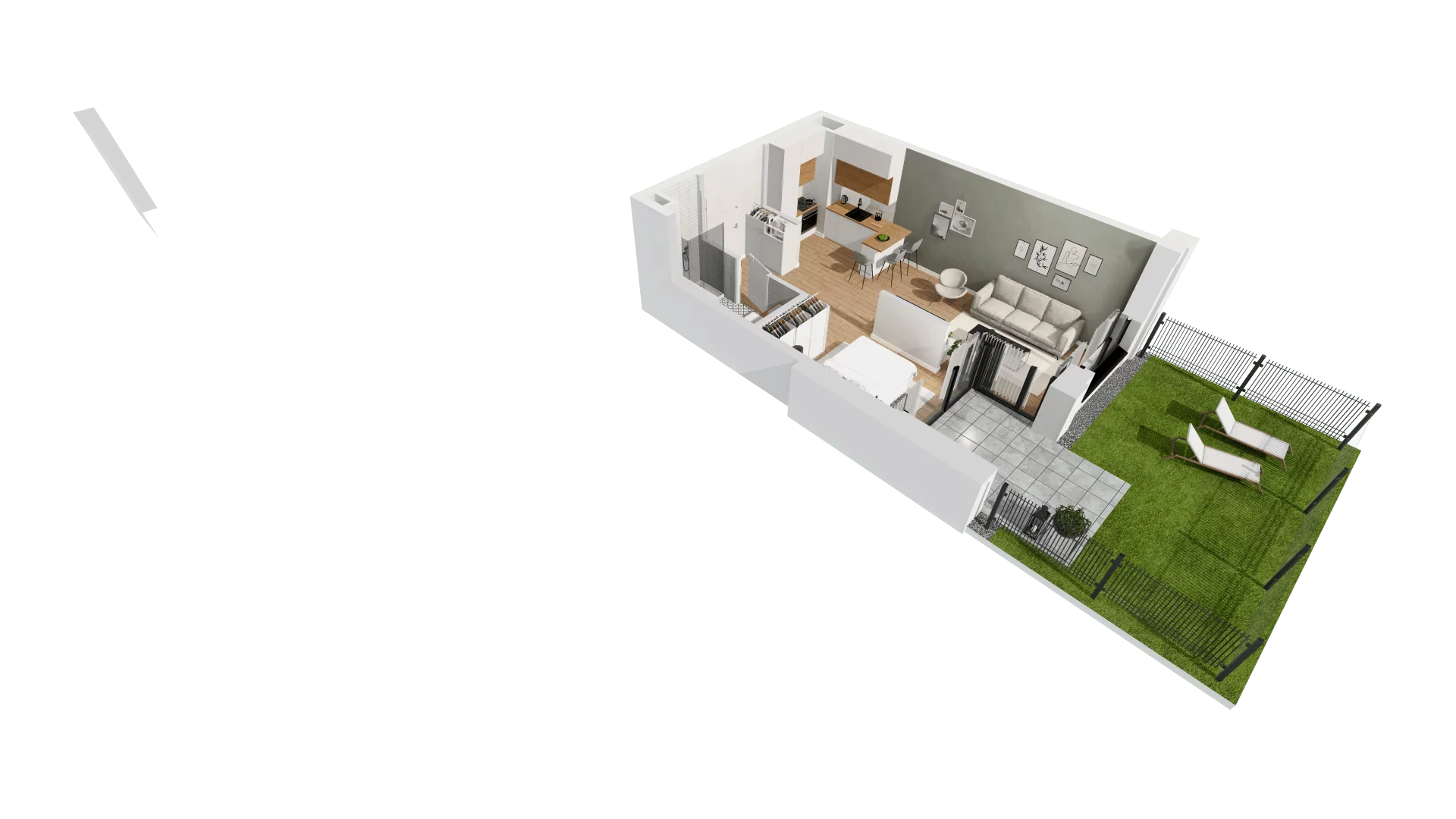 Mieszkanie 37,34 m², piętro 1, oferta nr G/70, DOKI Living - etap II, Gdańsk, Śródmieście, ul. Aleja Doki