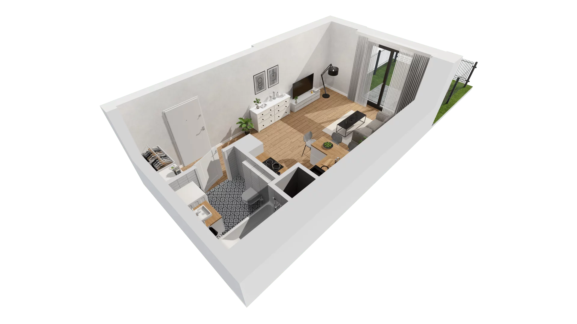 Mieszkanie 29,44 m², piętro 1, oferta nr G/71, DOKI Living - etap II, Gdańsk, Śródmieście, ul. Aleja Doki