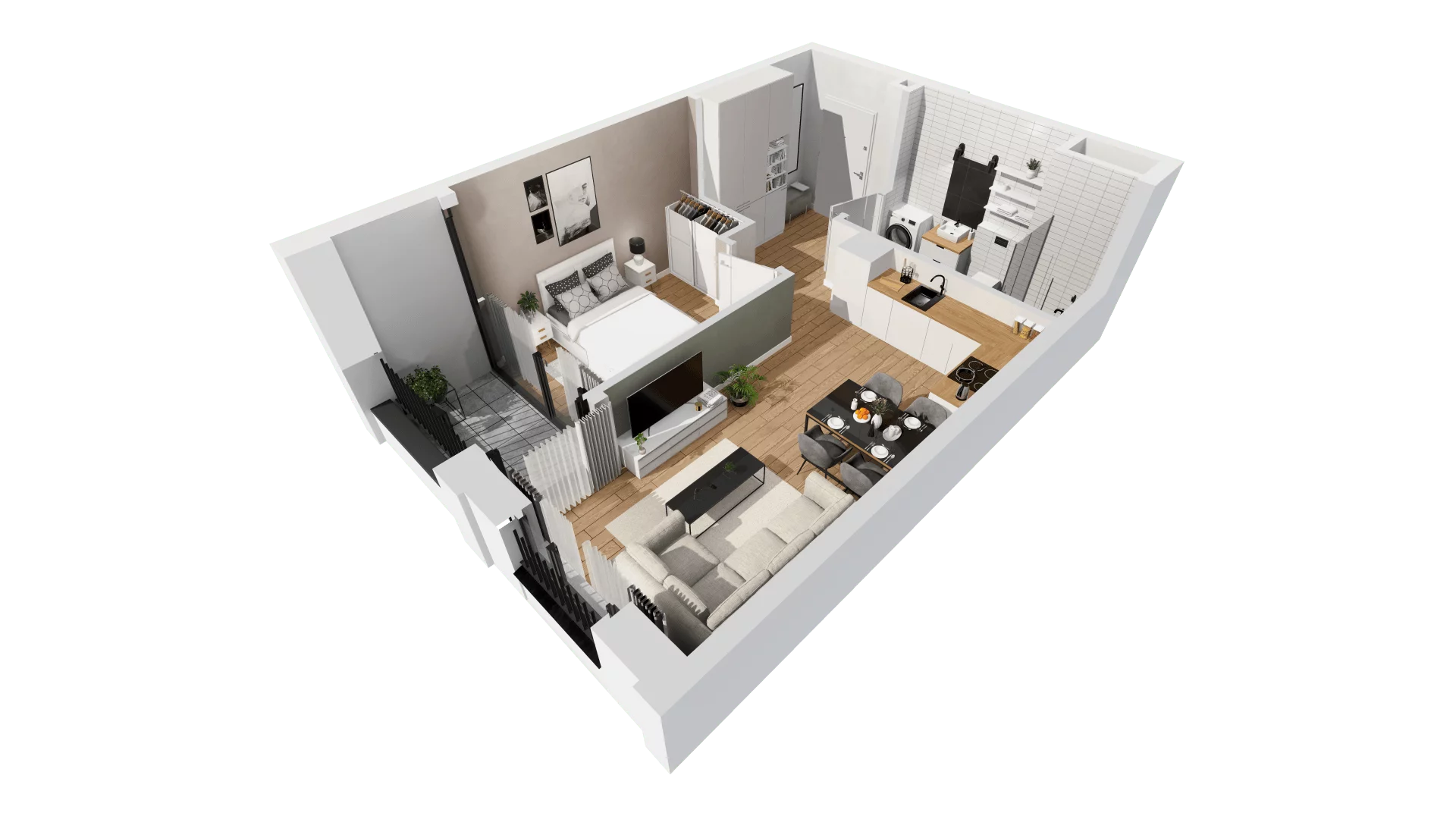 Mieszkanie 38,51 m², piętro 2, oferta nr G/15, DOKI Living - etap II, Gdańsk, Śródmieście, ul. Aleja Doki