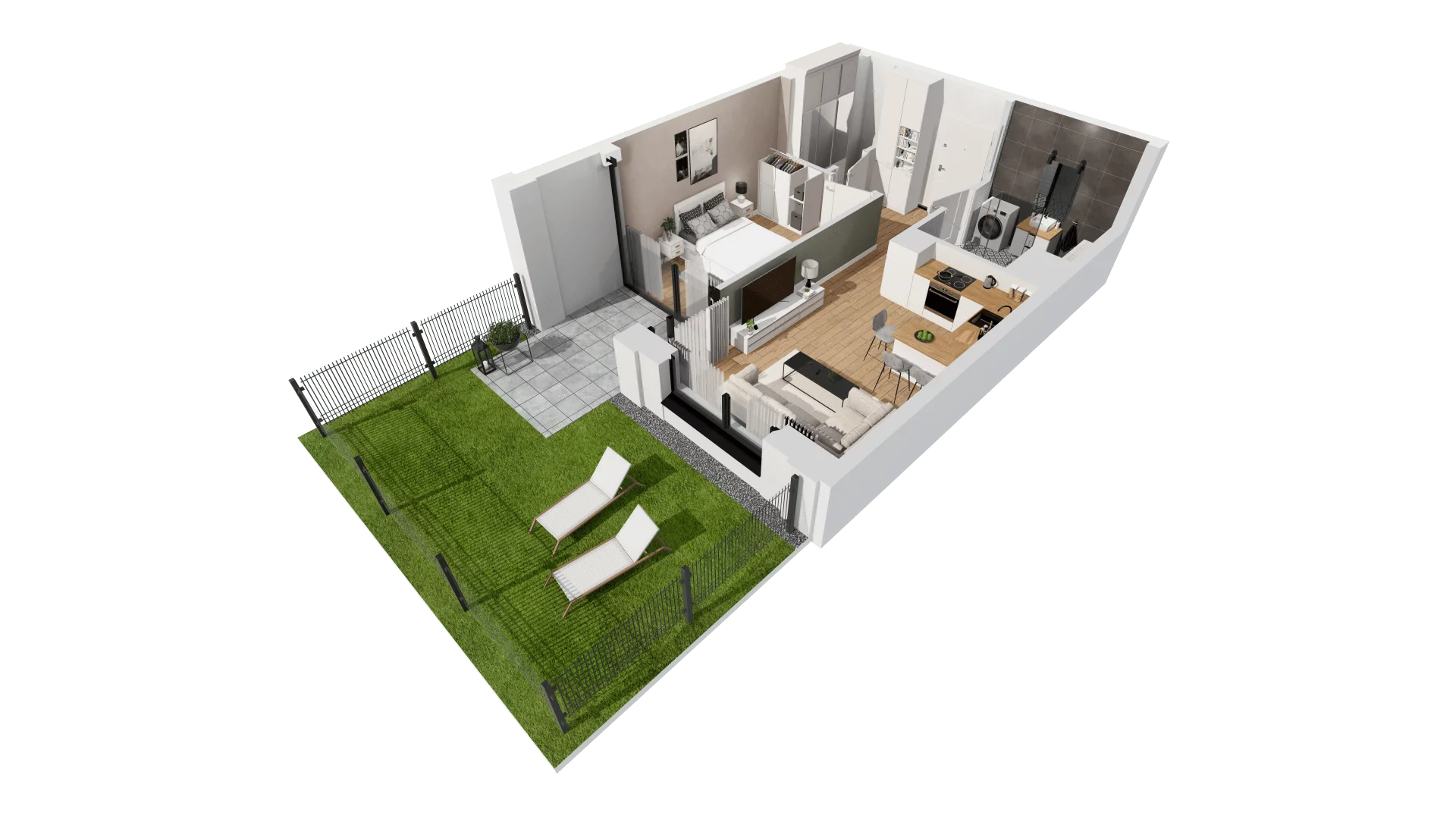 Mieszkanie 42,01 m², piętro 1, oferta nr G/152, DOKI Living - etap II, Gdańsk, Śródmieście, ul. Aleja Doki